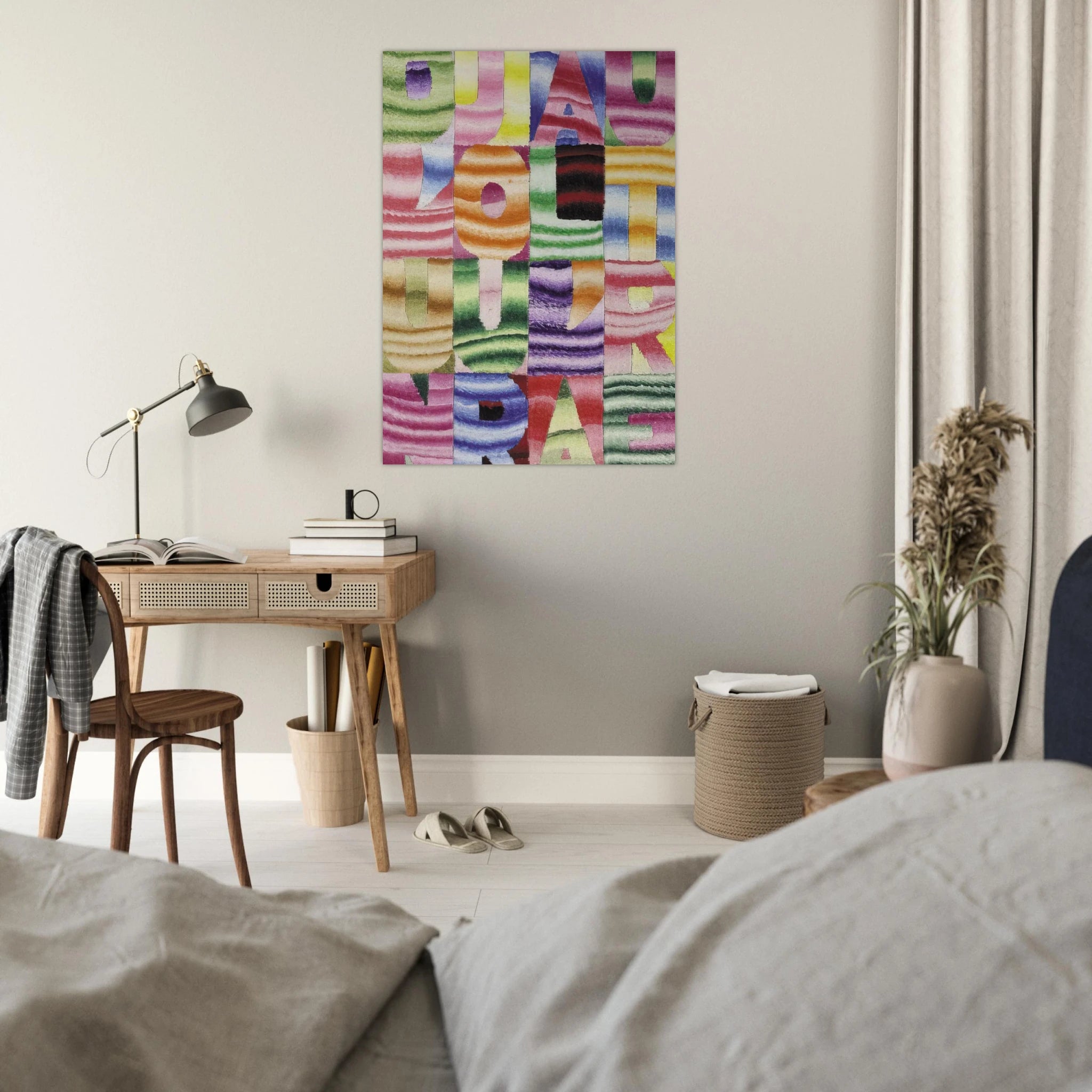 D UN JOUR A L AUTRE - Alighiero Boetti Art Print - A0 (84.1 x 118.9  cm) / 33.1 × 46.8 inches | Alighiero Boetti Poster | Alighiero Boetti Prints