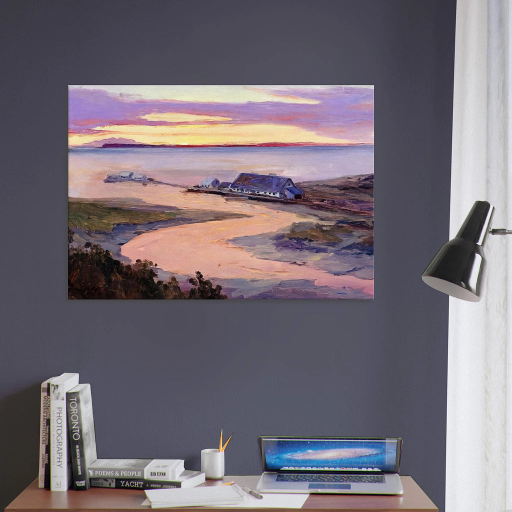 Emard Salmon Cannery - 1915 - Sydney Laurence Canvas - 70x100 cm / 28x40 inches | Sydney Laurence Wrapped Canvas | Sydney Laurence Wall Art