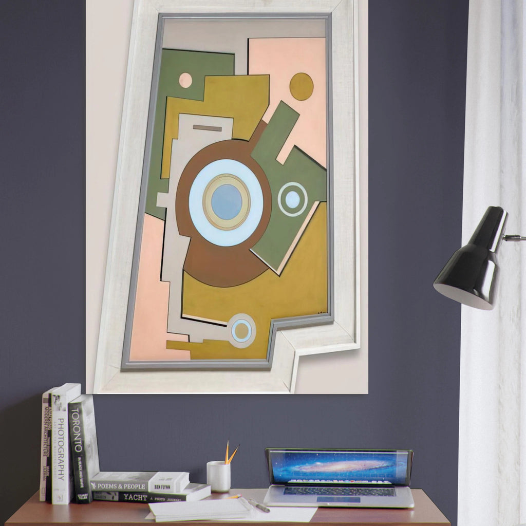 Blue Circle - 1947 - Carmelo Arden Quin Art Print - A0 (84.1 x 118.9  cm) / 33.1 × 46.8 inches | Carmelo Arden Quin Poster | Carmelo Arden Quin Prints