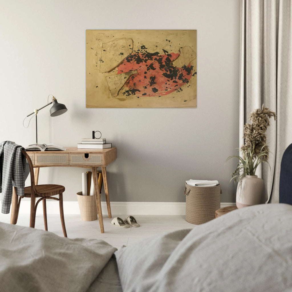 Combustione - 1957 - Alberto Burri Art Print - A0 (84.1 x 118.9  cm) / 33.1 × 46.8 inches | Alberto Burri Poster | Alberto Burri Prints