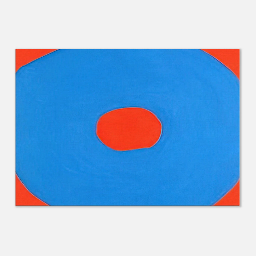 Circle - 1971 - Jiro Yoshihara Canvas - 70x100 cm / 28x40 inches | Jiro Yoshihara Wrapped Canvas | Jiro Yoshihara Wall Art