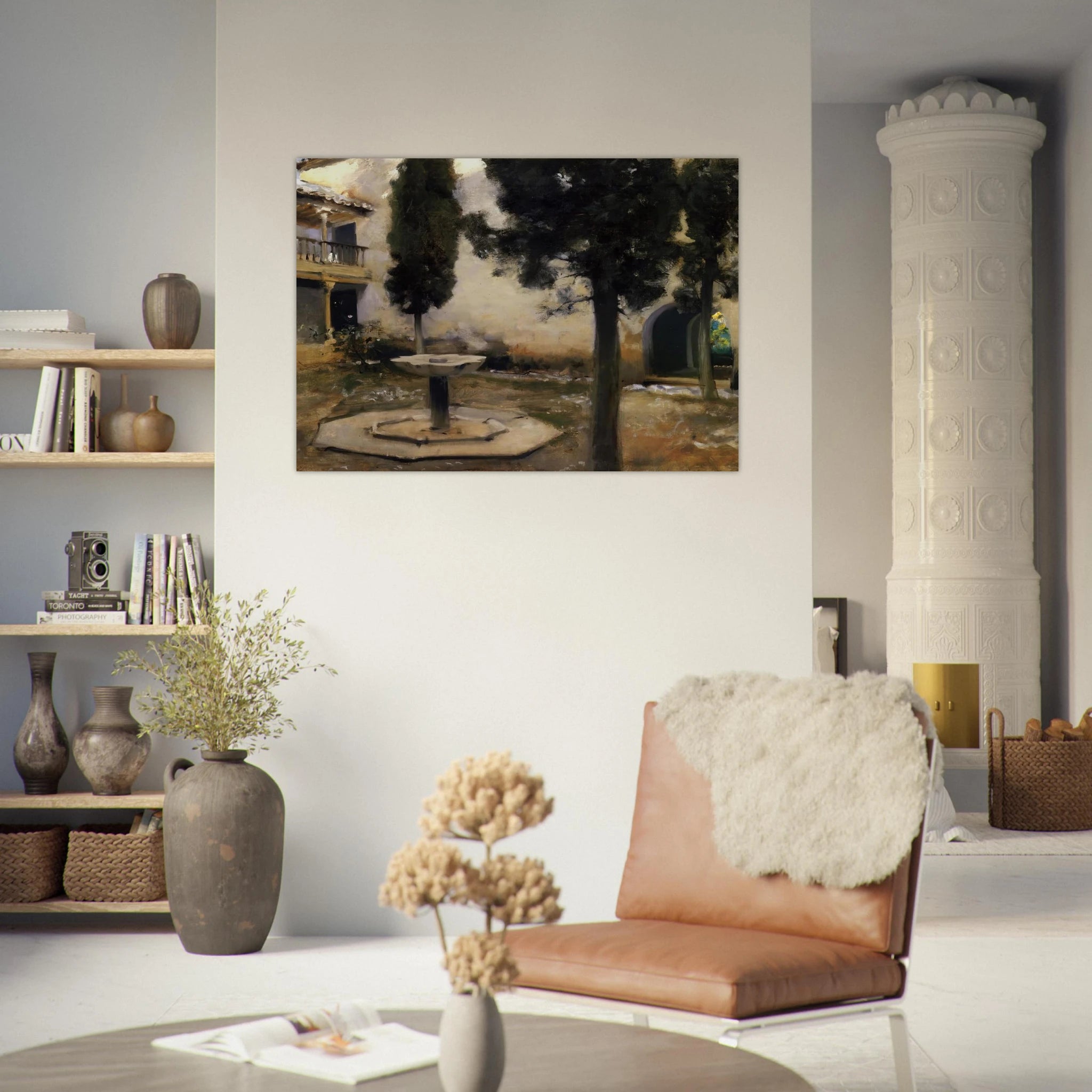 Alhambra, Patio de la Reja - John Singer Sargent Art Print - A0 (84.1 x 118.9  cm) / 33.1 × 46.8 inches | John Singer Sargent Poster | John Singer Sargent Prints