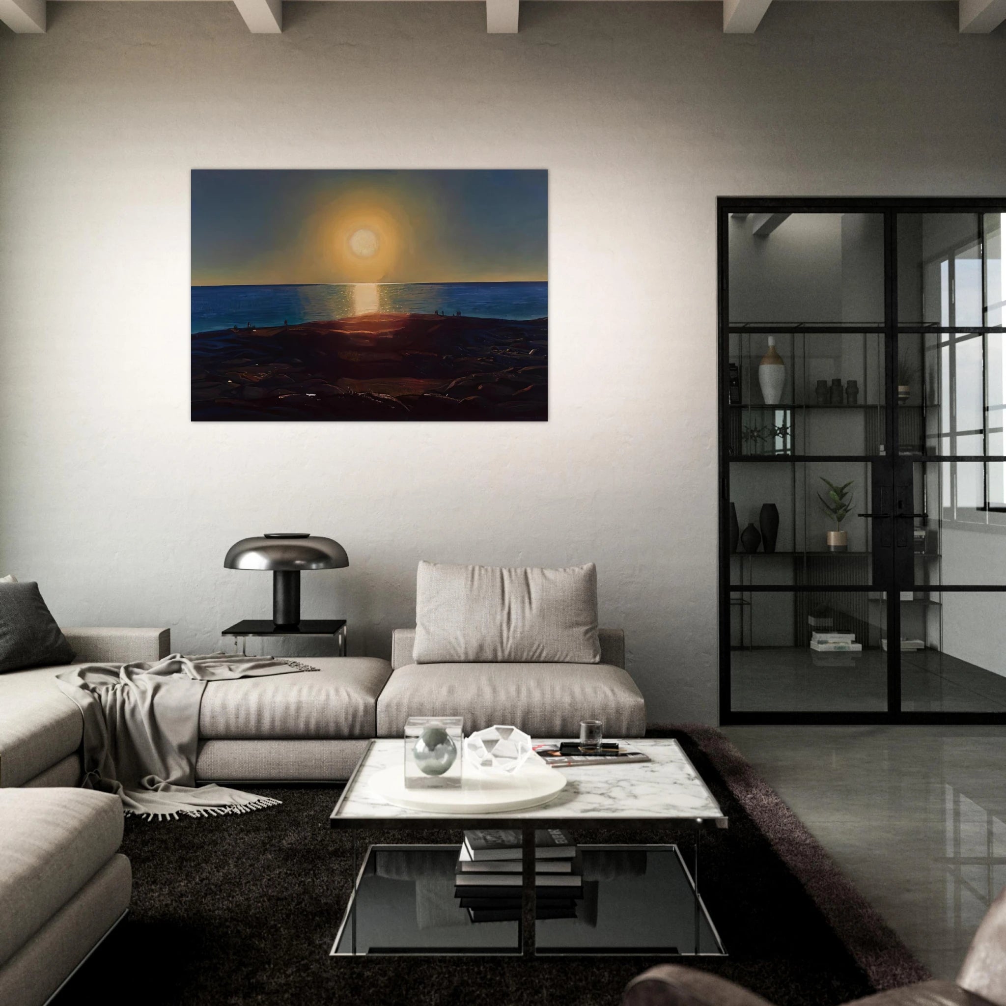 Calm and Free Maine Coast - Rockwell Kent Art Print - A0 (84.1 x 118.9  cm) / 33.1 × 46.8 inches | Rockwell Kent Poster | Rockwell Kent Prints