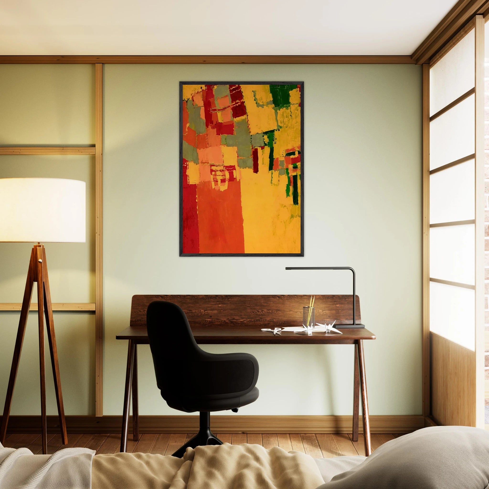 27 October 1949 - 1949 - Frank Lobdell Framed Art Print - 70x100 cm / 28x40 inches | Frank Lobdell Framed Poster | Frank Lobdell Framed prints