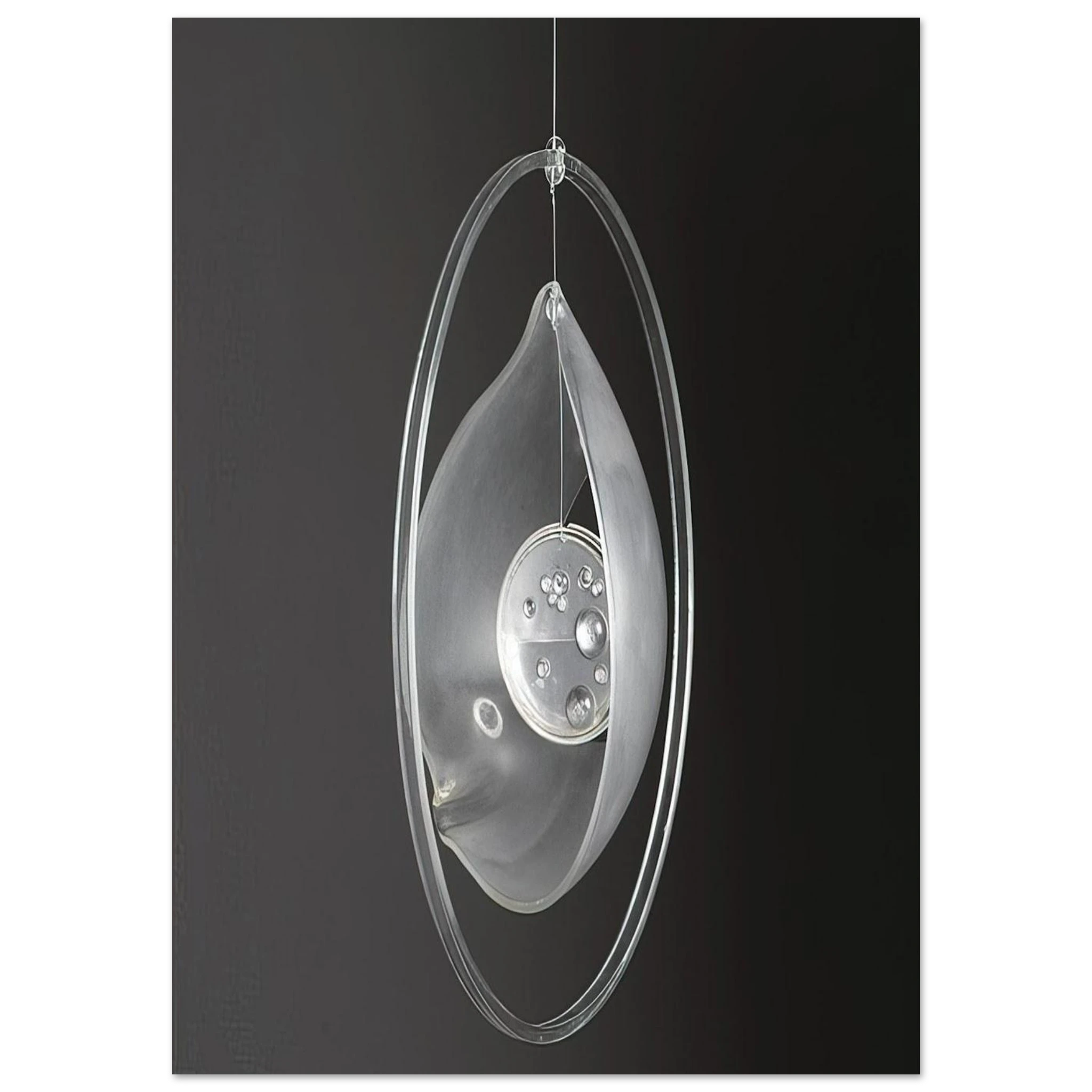 Deformación de la gota circunvalada - 1965 - Gyula Kosice Art Print - A0 (84.1 x 118.9  cm) / 33.1 × 46.8 inches | Gyula Kosice Poster | Gyula Kosice Prints