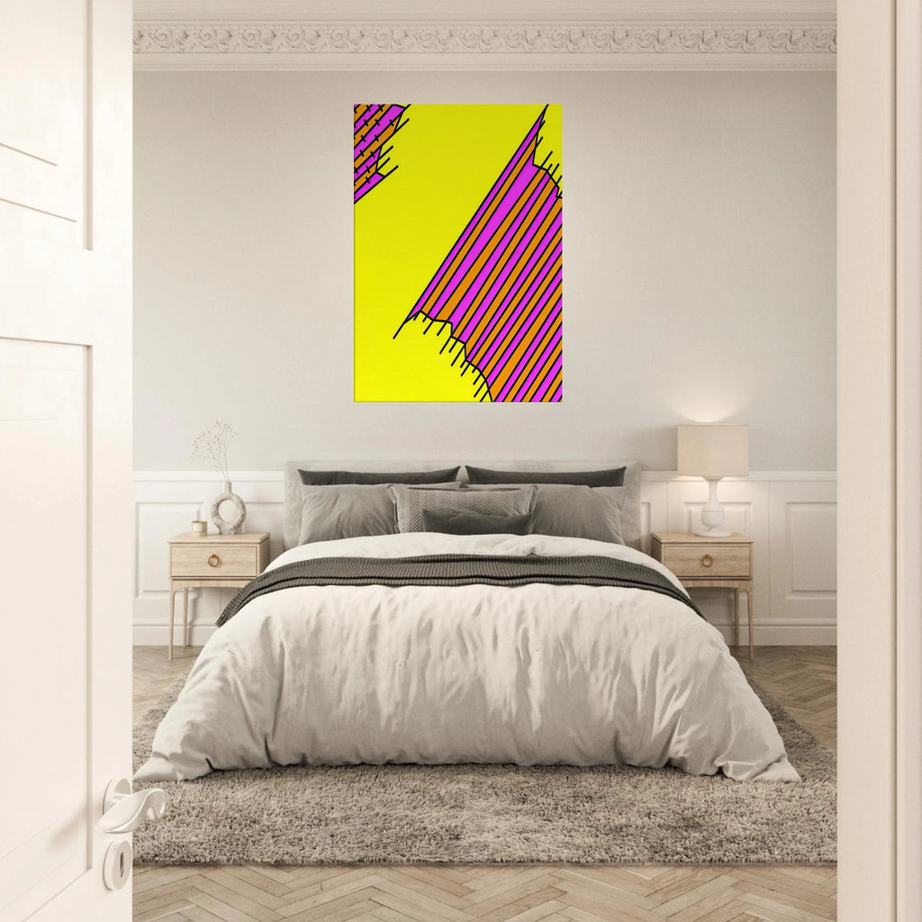 Crossover - 1972 - Nicholas Krushenick Canvas - 70x100 cm / 28x40 inches | Nicholas Krushenick Wrapped Canvas | Nicholas Krushenick Wall Art