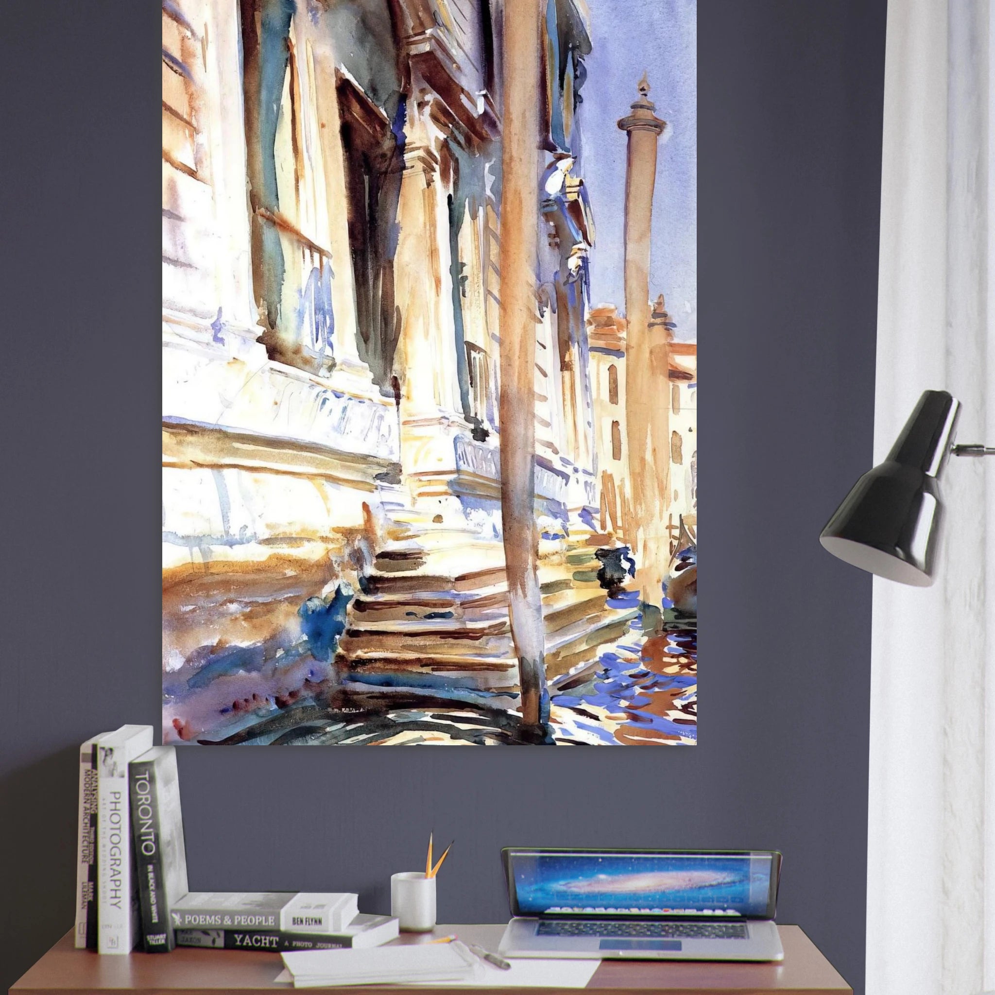 Doorway of a Venetian Palace - John Singer Sargent Art Print - A0 (84.1 x 118.9  cm) / 33.1 × 46.8 inches | John Singer Sargent Poster | John Singer Sargent Prints