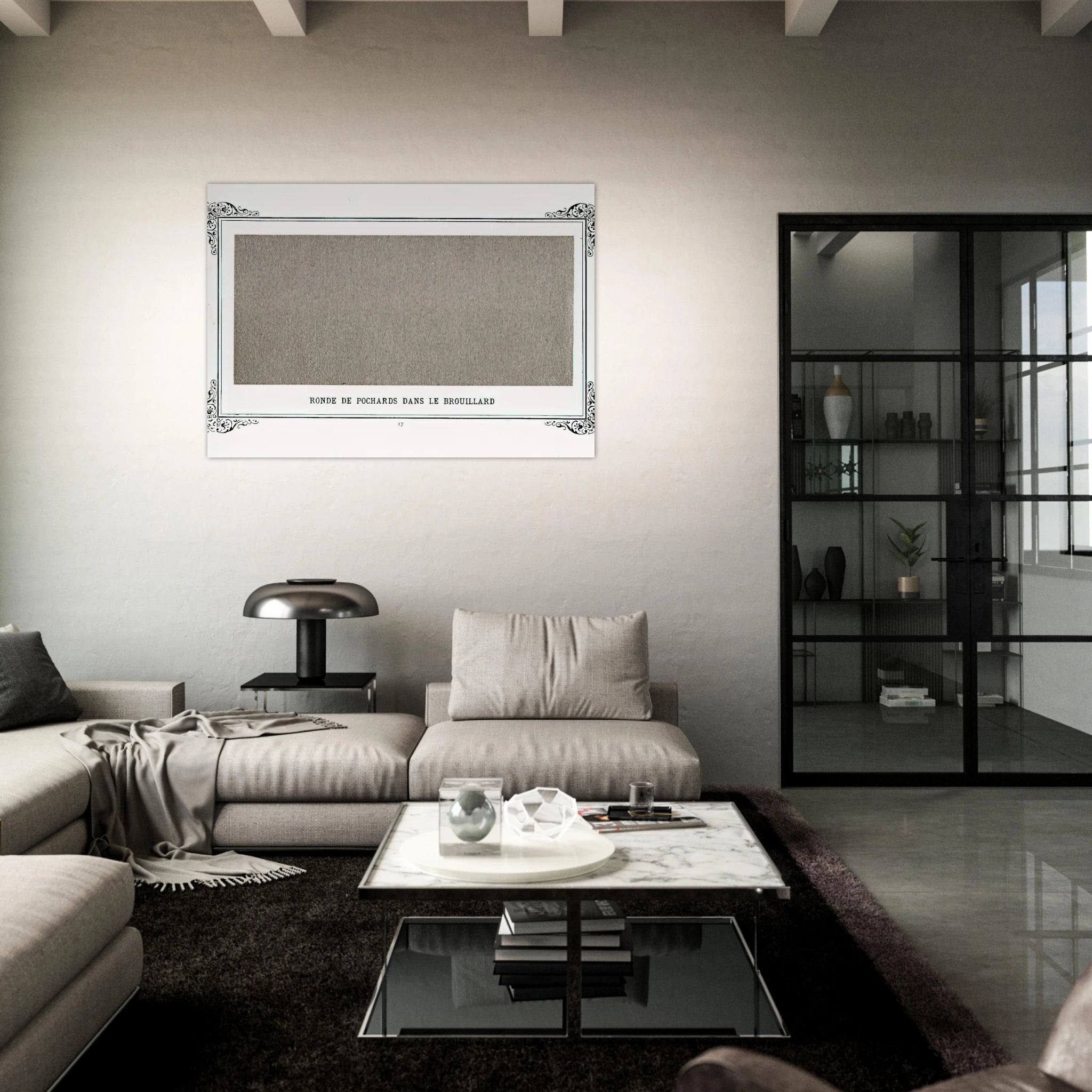 Band of Greyfriars in the Fog Band Of Dusty Drunks In The Fog - Alphonse Allais Art Print - A0 (84.1 x 118.9  cm) / 33.1 × 46.8 inches | Alphonse Allais Poster | Alphonse Allais Prints