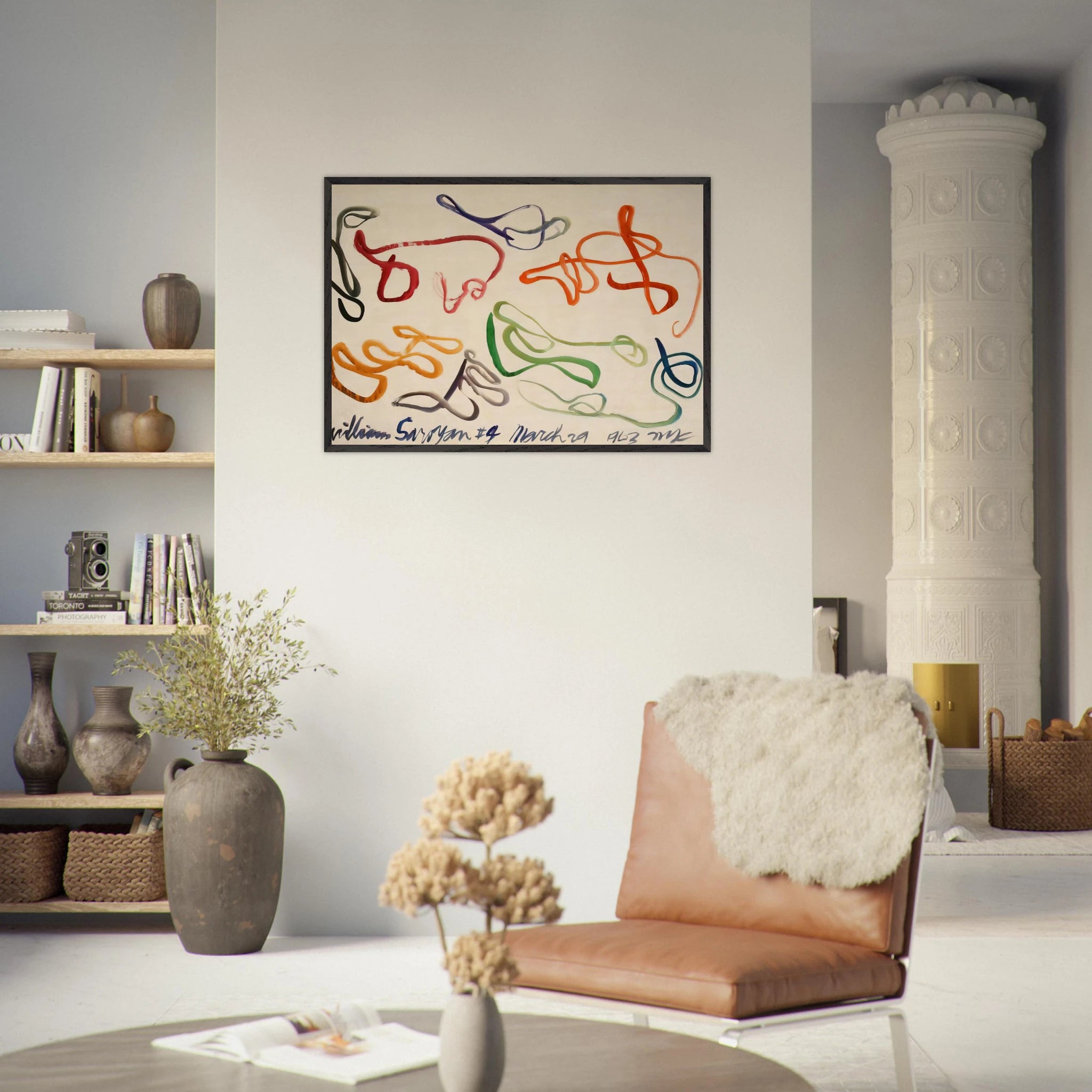 # 9 - 1963 - William Saroyan Framed Art Print - 70x100 cm / 28x40 inches | William Saroyan Framed Poster | William Saroyan Framed prints