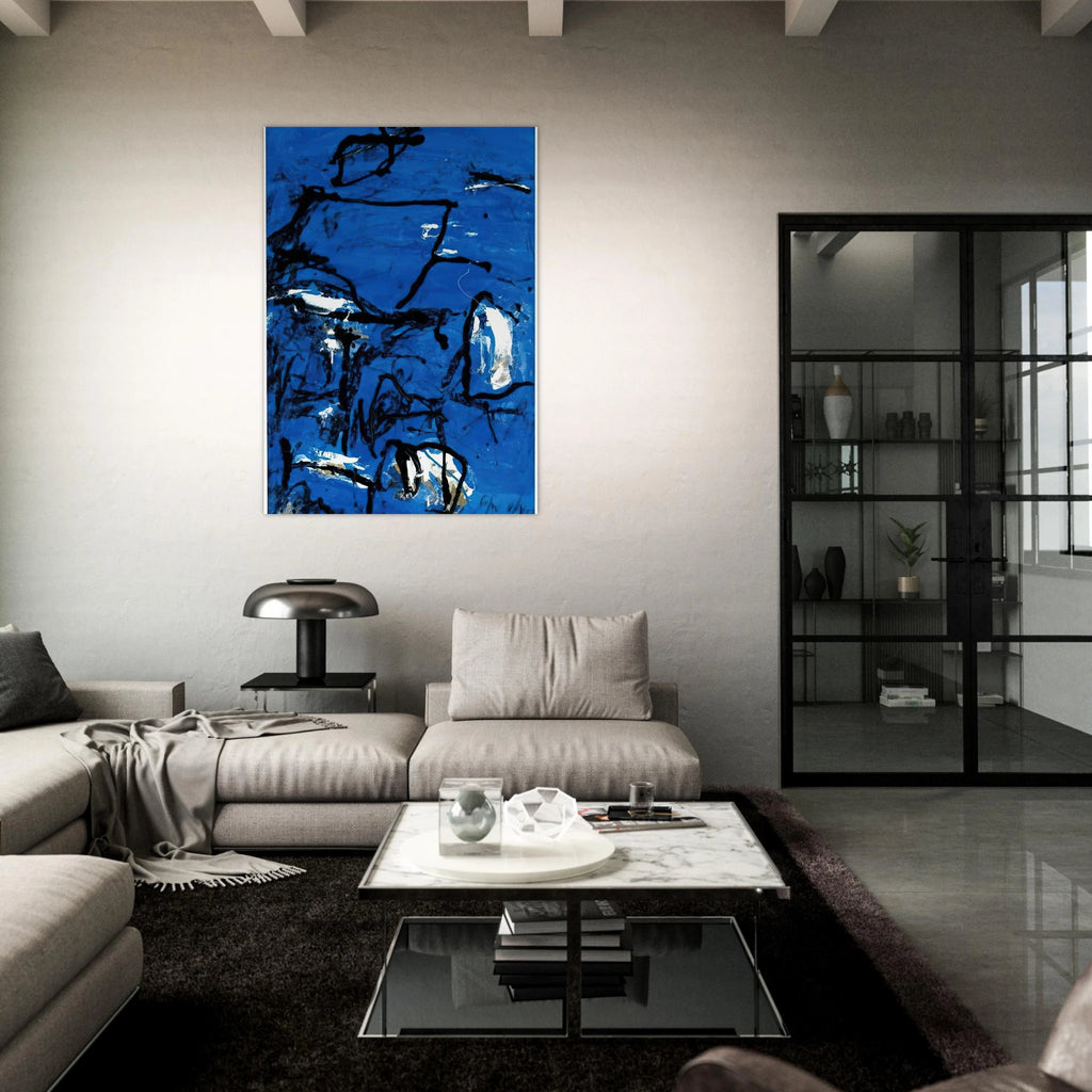 Cuma - Tachisme - Emil Schumacher Art Print - A0 (84.1 x 118.9  cm) / 33.1 × 46.8 inches | Emil Schumacher Poster | Emil Schumacher Prints