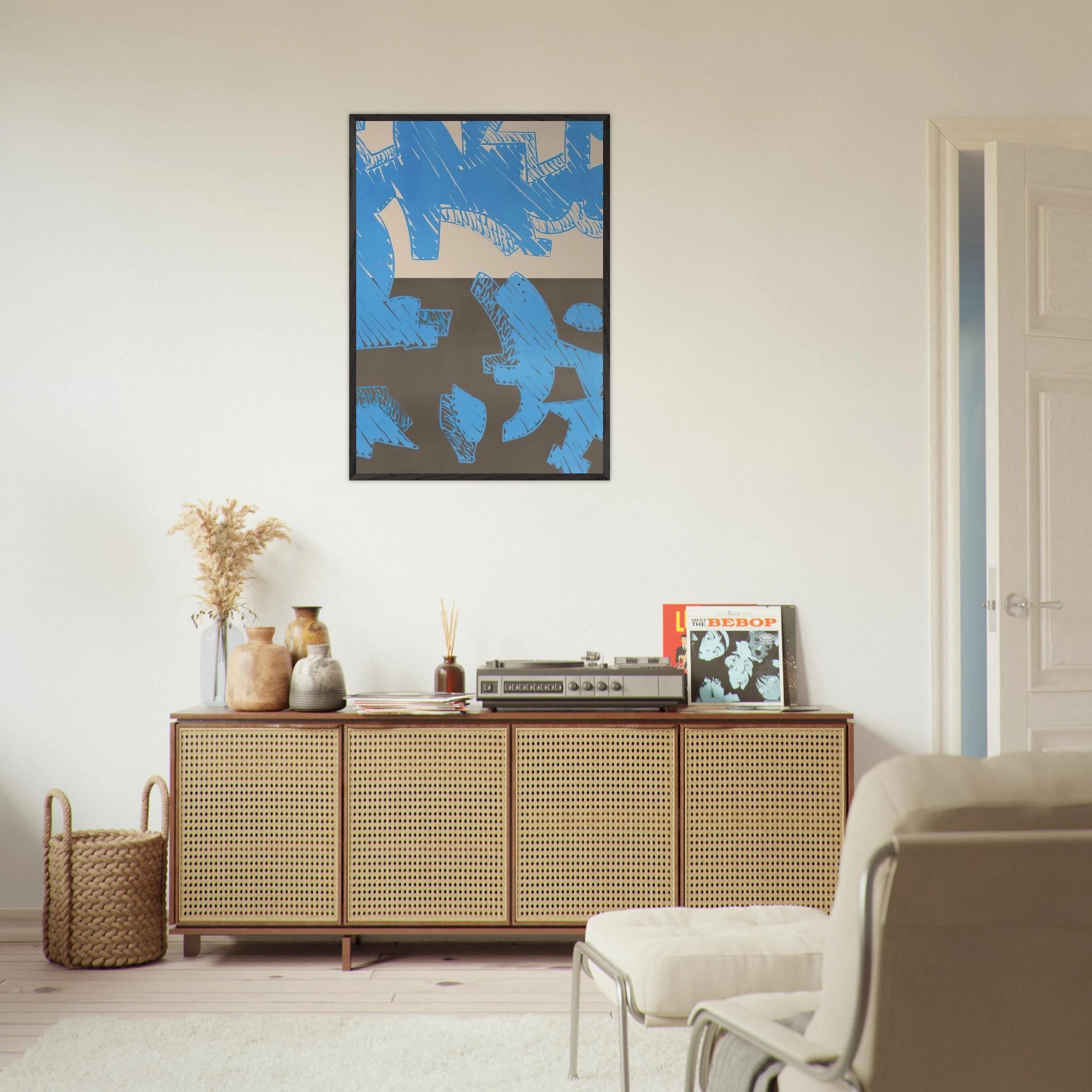 Blu - 2000 - Carla Accardi Framed Art Print - 70x100 cm / 28x40 inches | Carla Accardi Framed Poster | Carla Accardi Framed prints