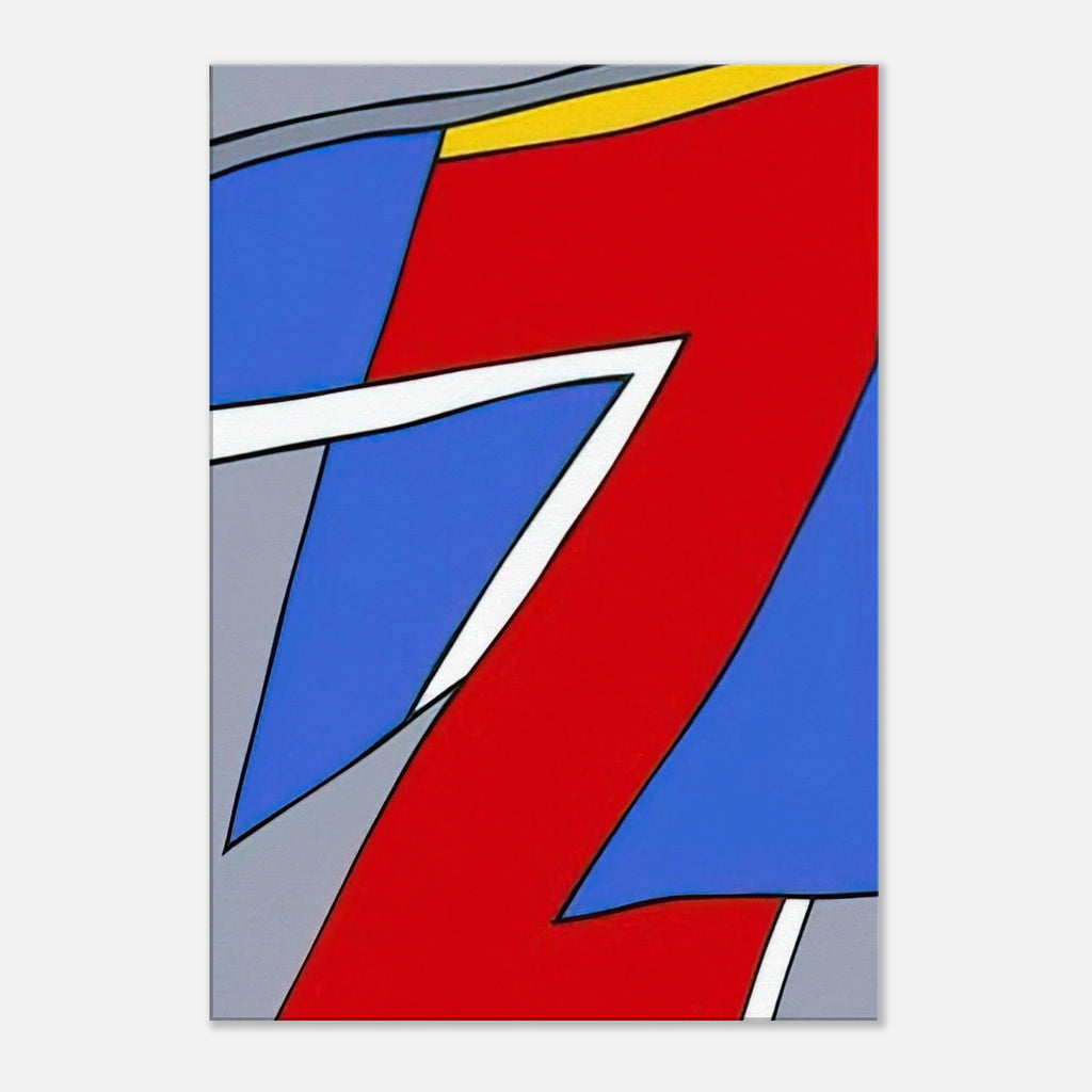 Ancient Image - 1984 - Nicholas Krushenick Canvas - 70x100 cm / 28x40 inches | Nicholas Krushenick Wrapped Canvas | Nicholas Krushenick Wall Art