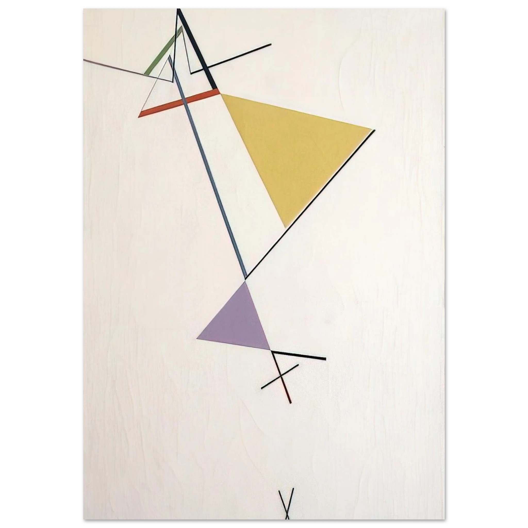 Desarrollo del triángulo - 1951 - Tomas Maldonado Art Print - A0 (84.1 x 118.9  cm) / 33.1 × 46.8 inches | Tomas Maldonado Poster | Tomas Maldonado Prints