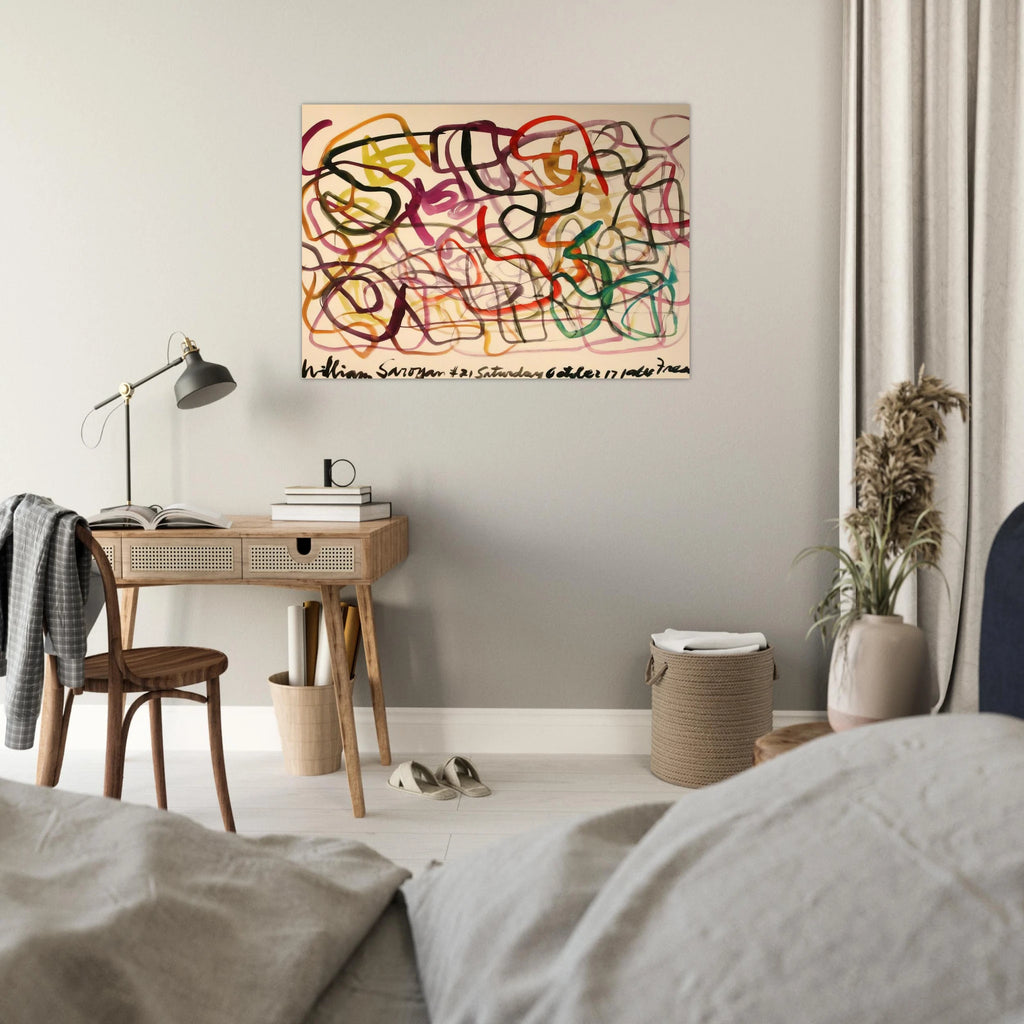 #21 Saturday October 17, 1964 Fresno - 1964 - William Saroyan Art Print - A0 (84.1 x 118.9  cm) / 33.1 × 46.8 inches | William Saroyan Poster | William Saroyan Prints