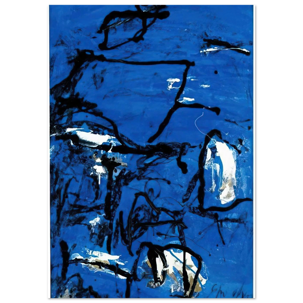 Cuma - Tachisme - Emil Schumacher Art Print - A0 (84.1 x 118.9  cm) / 33.1 × 46.8 inches | Emil Schumacher Poster | Emil Schumacher Prints