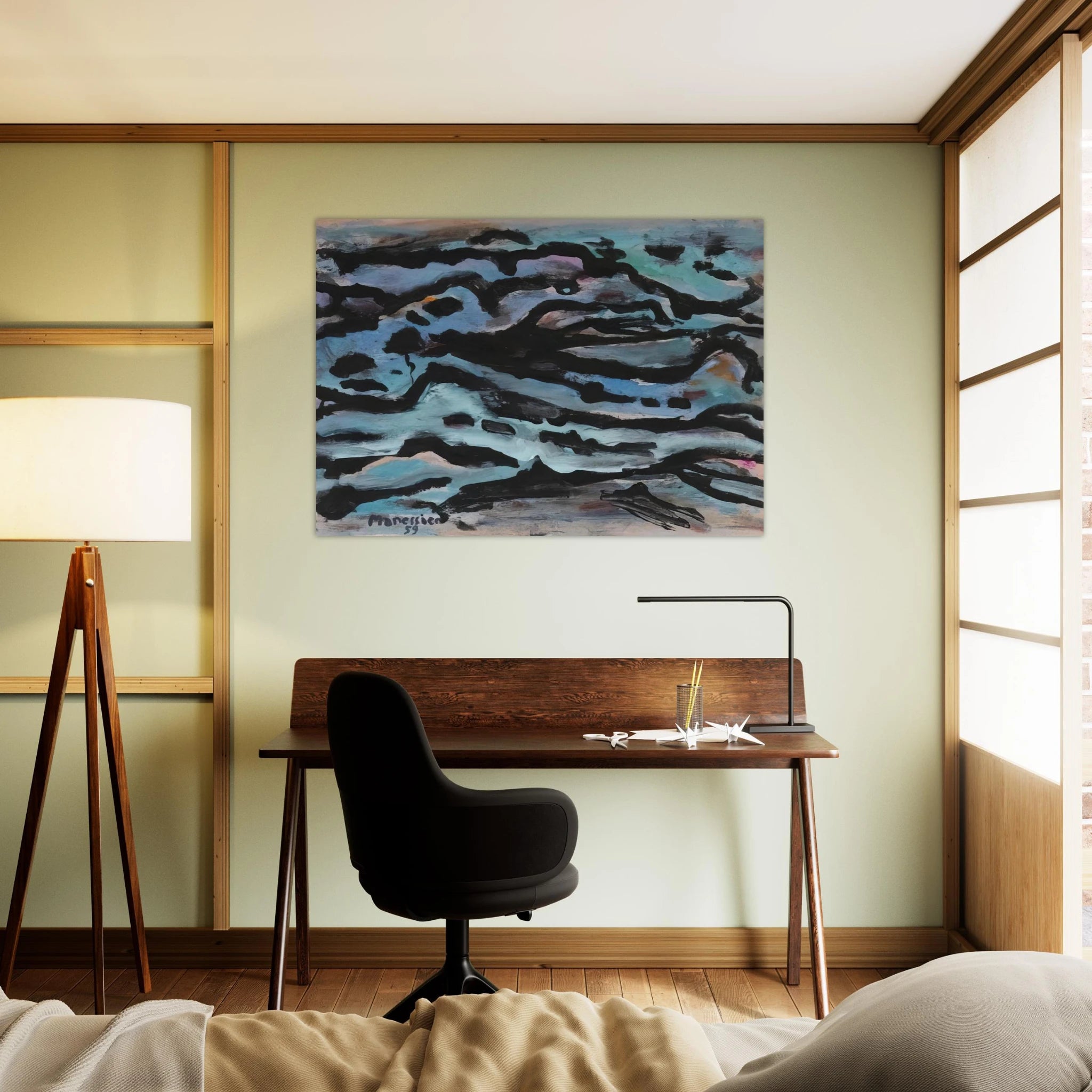 Composition - 1959 - Alfred Manessier Art Print - A0 (84.1 x 118.9  cm) / 33.1 × 46.8 inches | Alfred Manessier Poster | Alfred Manessier Prints