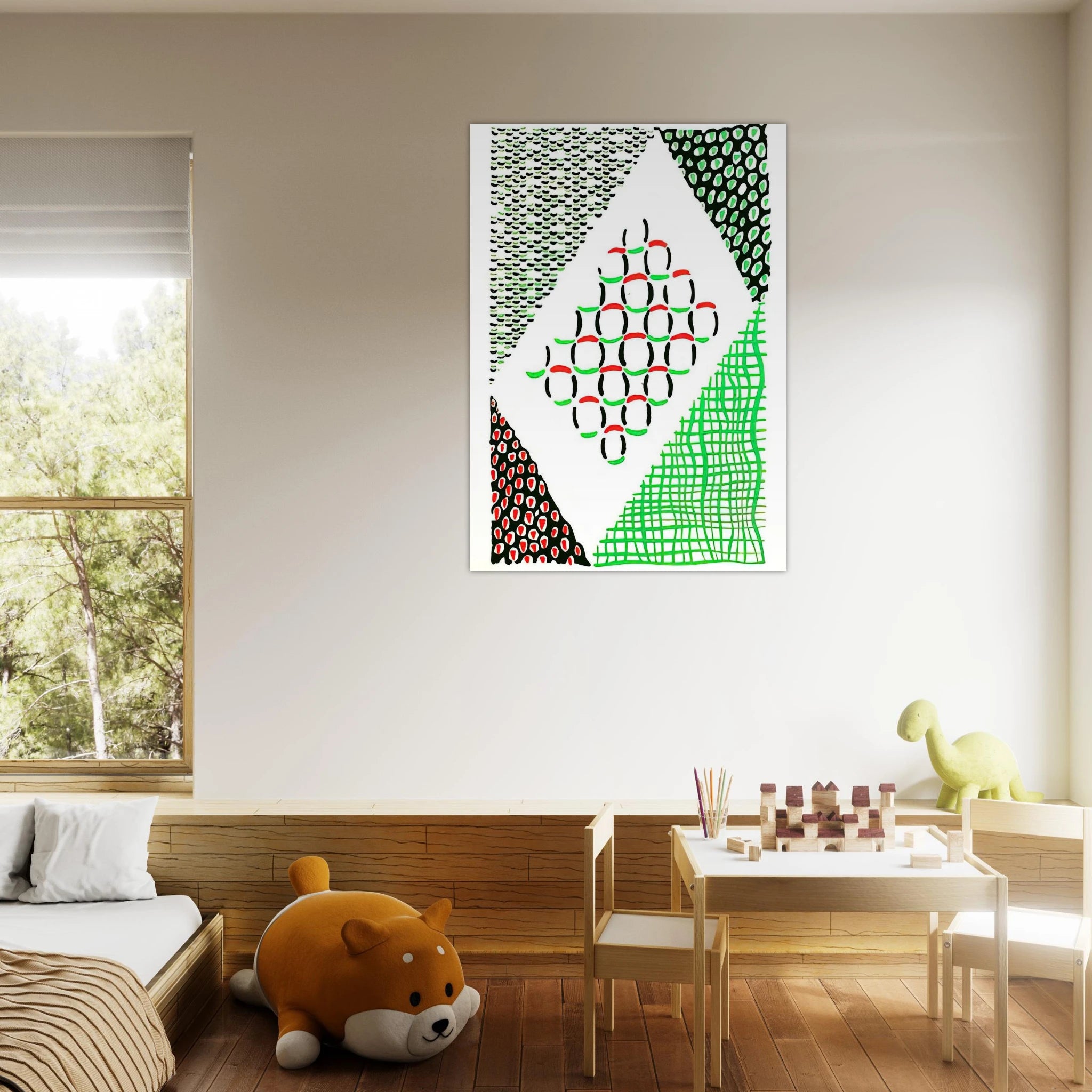 COMPOSITION 19 - Sonia Delaunay Art Print - A0 (84.1 x 118.9  cm) / 33.1 × 46.8 inches | Sonia Delaunay Poster | Sonia Delaunay Prints