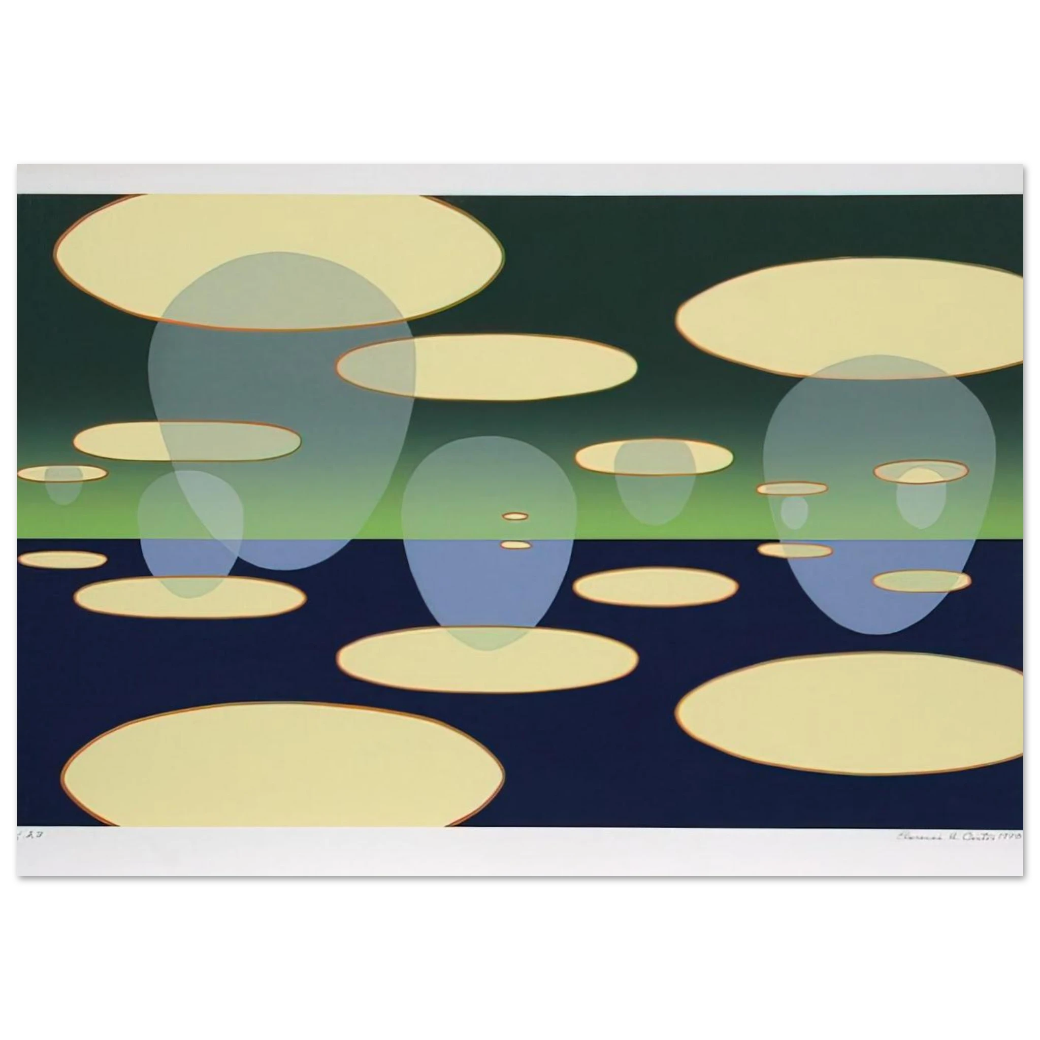 Eschantos 31 - 1978 - Clarence Holbrook Carter Art Print - A0 (84.1 x 118.9  cm) / 33.1 × 46.8 inches | Clarence Holbrook Carter Poster | Clarence Holbrook Carter Prints