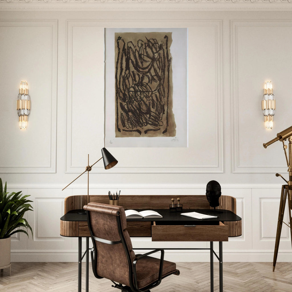 EL PA A LA BARCA 1963 - Antoni Tapies Art Print - A0 (84.1 x 118.9  cm) / 33.1 × 46.8 inches | Antoni Tapies Poster | Antoni Tapies Prints