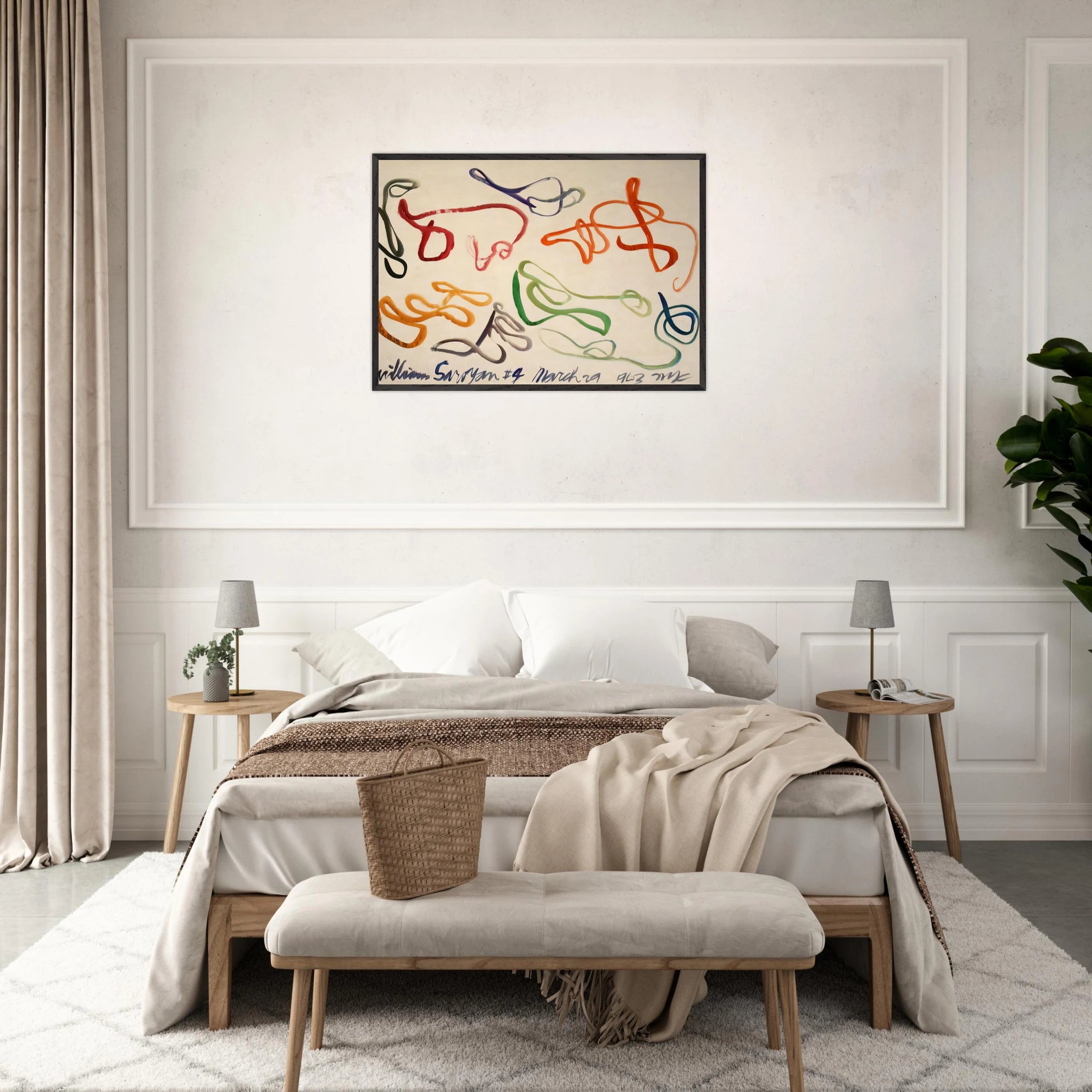 # 9 - 1963 - William Saroyan Framed Art Print - 70x100 cm / 28x40 inches | William Saroyan Framed Poster | William Saroyan Framed prints