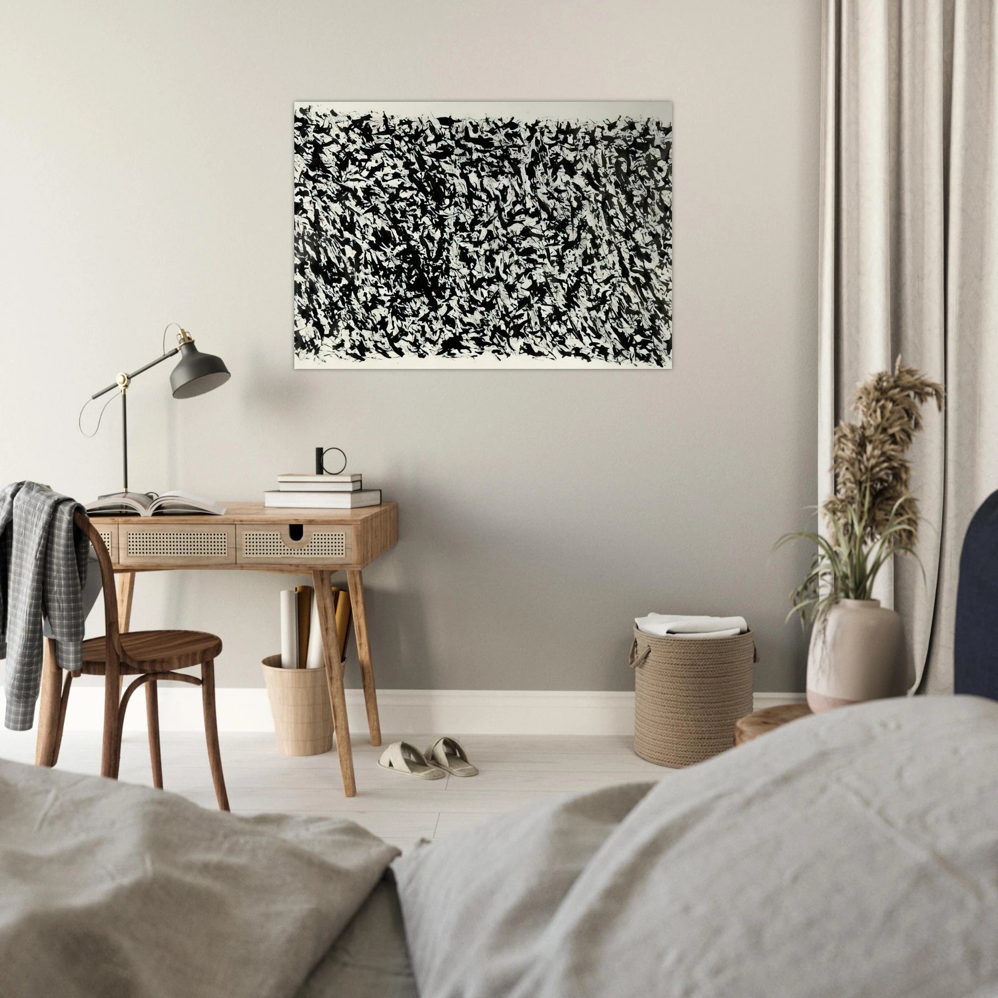 Composition - Tachisme - Henri Michaux Art Print - A0 (84.1 x 118.9  cm) / 33.1 × 46.8 inches | Henri Michaux Poster | Henri Michaux Prints