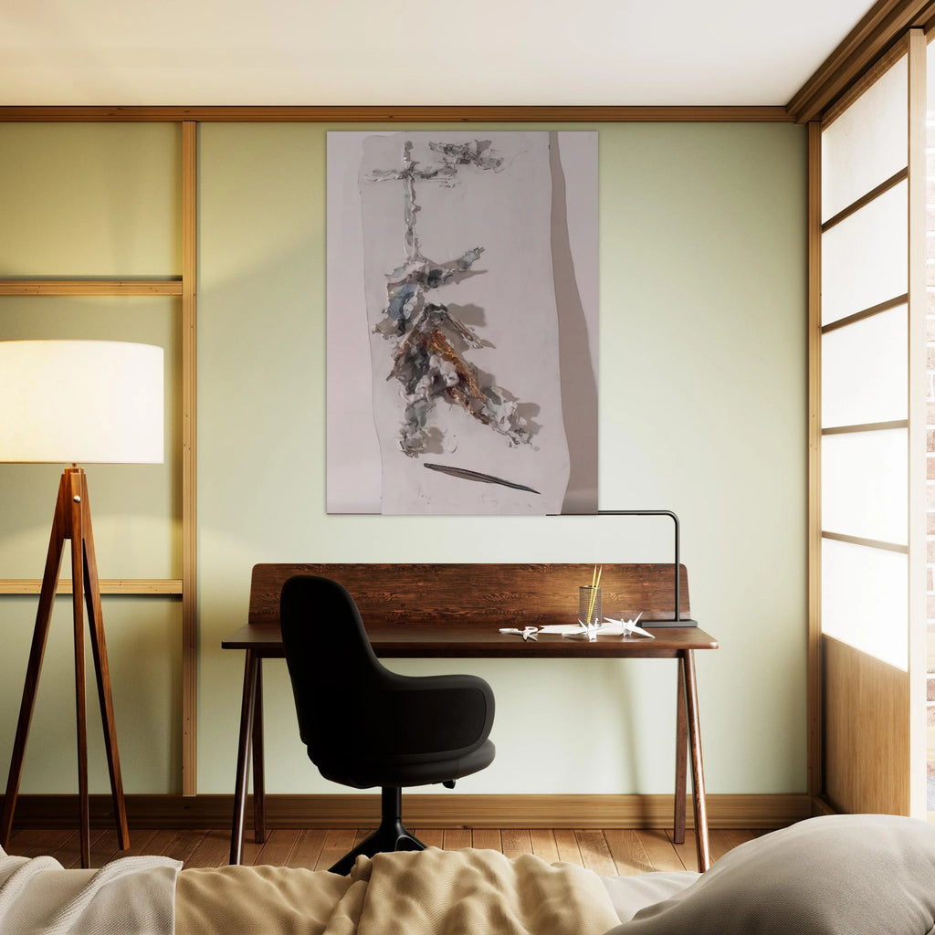 Deposition - 1955 - Lucio Fontana Art Print - A0 (84.1 x 118.9  cm) / 33.1 × 46.8 inches | Lucio Fontana Poster | Lucio Fontana Prints