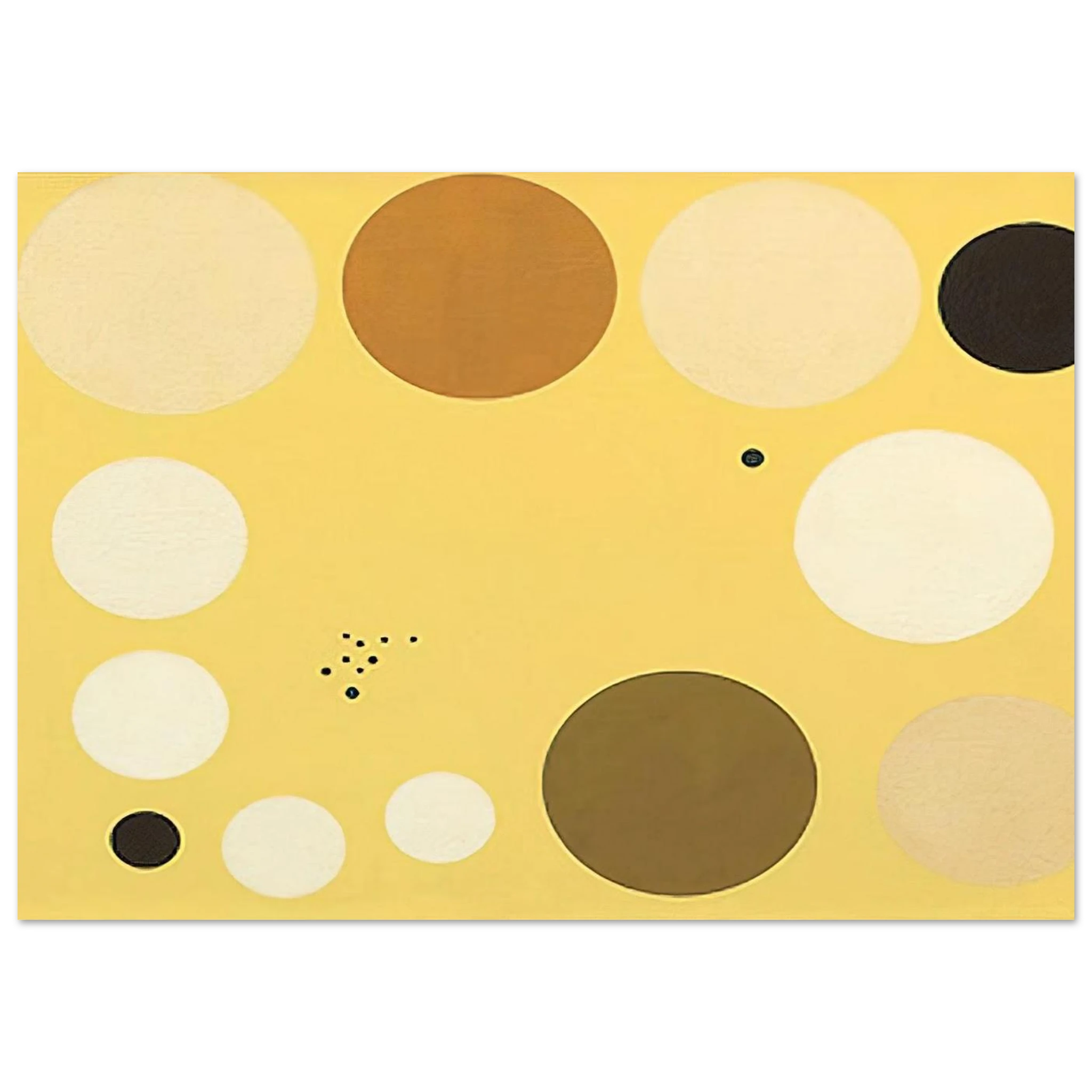 Carta celeste en amarillo n° 1 - 1953 1 - Lolo Soldevilla Art Print - A0 (84.1 x 118.9  cm) / 33.1 × 46.8 inches | Lolo Soldevilla Poster | Lolo Soldevilla Prints