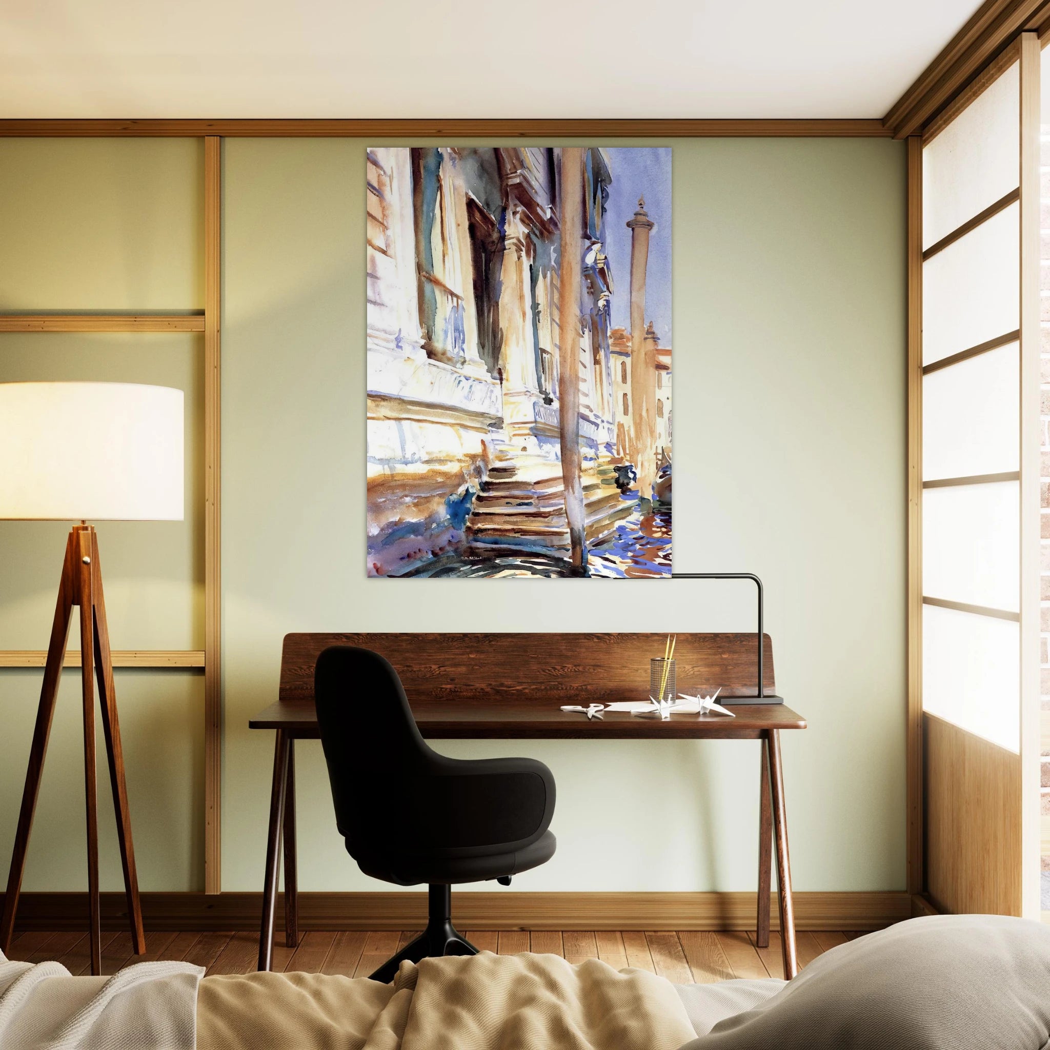 Doorway of a Venetian Palace - John Singer Sargent Art Print - A0 (84.1 x 118.9  cm) / 33.1 × 46.8 inches | John Singer Sargent Poster | John Singer Sargent Prints