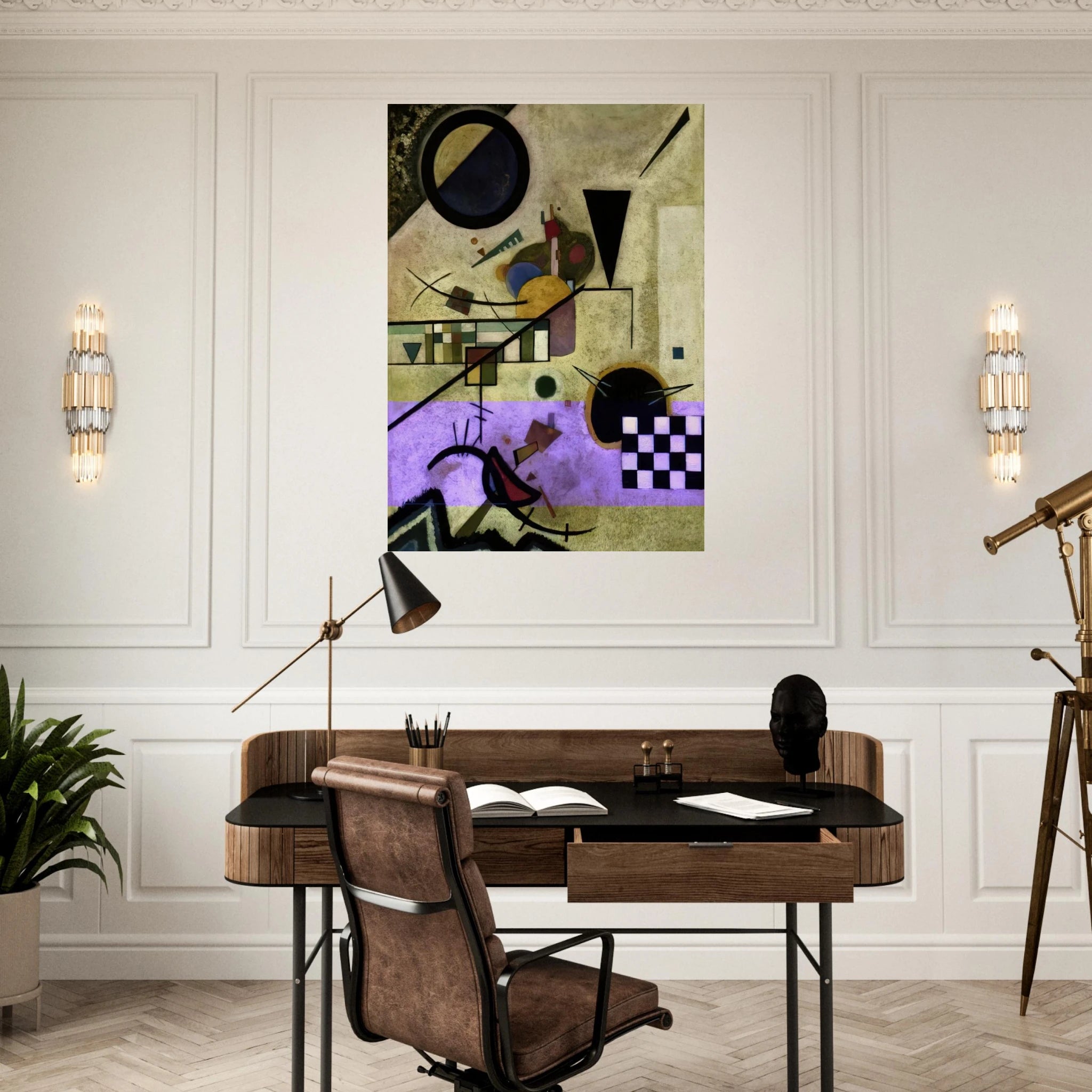 CONTRASTING SOUNDS 1924 - Wassily Kandinsky Art Print - A0 (84.1 x 118.9  cm) / 33.1 × 46.8 inches | Wassily Kandinsky Poster | Wassily Kandinsky Prints