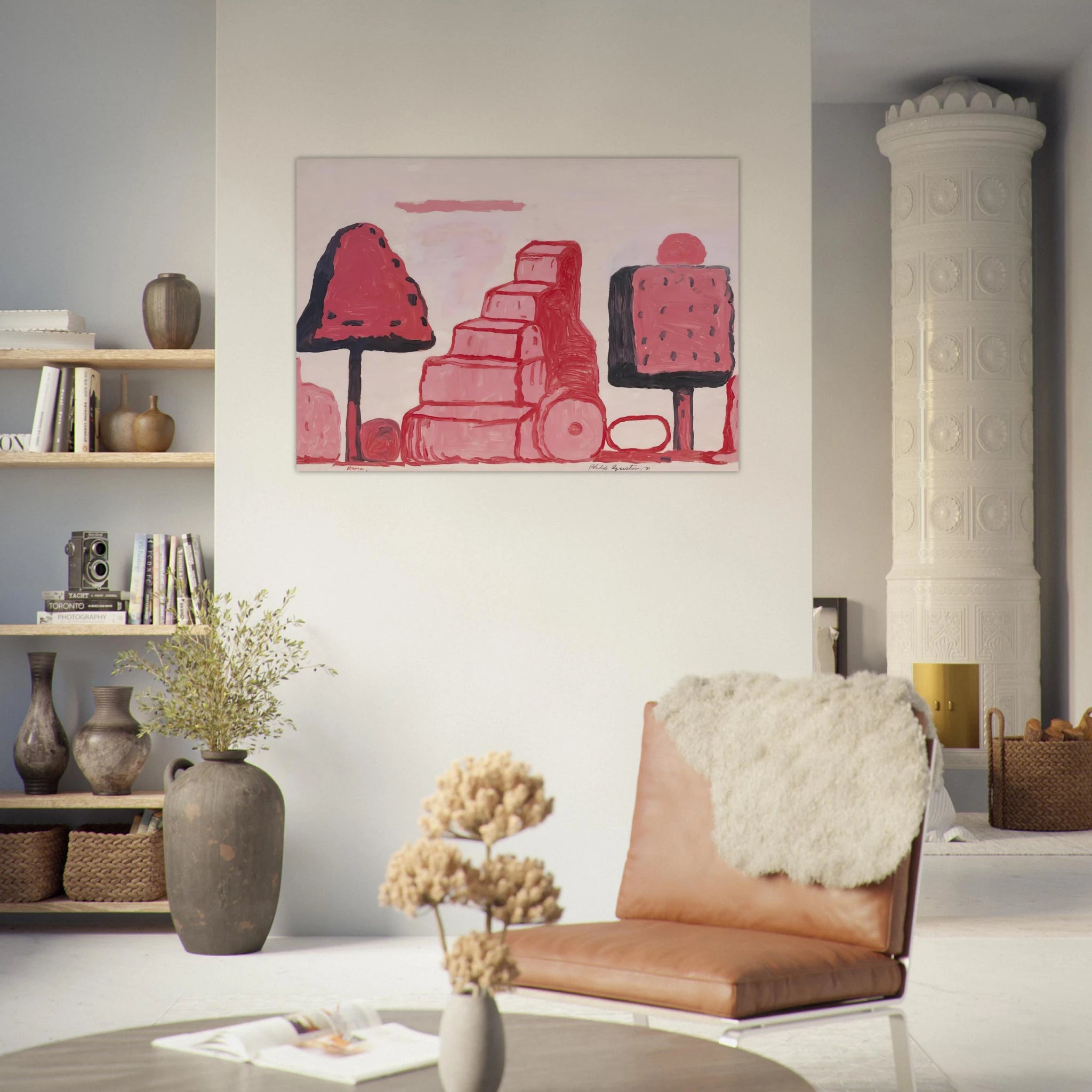 BOX TREE ROME - Philip Guston Art Print - A0 (84.1 x 118.9  cm) / 33.1 × 46.8 inches | Philip Guston Poster | Philip Guston Prints