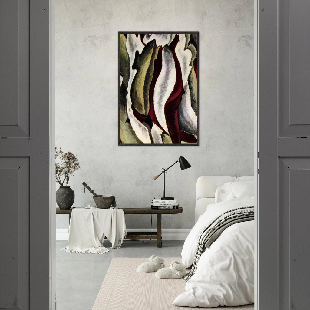 Based on Leaf Forms and Spaces - 1912 - Arthur Dove Framed Art Print - 70x100 cm / 28x40 inches | Arthur Dove Framed Poster | Arthur Dove Framed prints