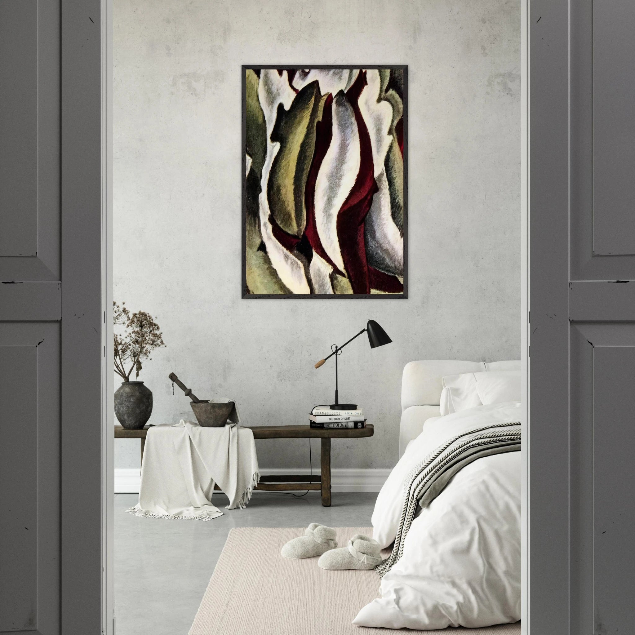 Based on Leaf Forms and Spaces - 1912 - Arthur Dove Framed Art Print - 70x100 cm / 28x40 inches | Arthur Dove Framed Poster | Arthur Dove Framed prints