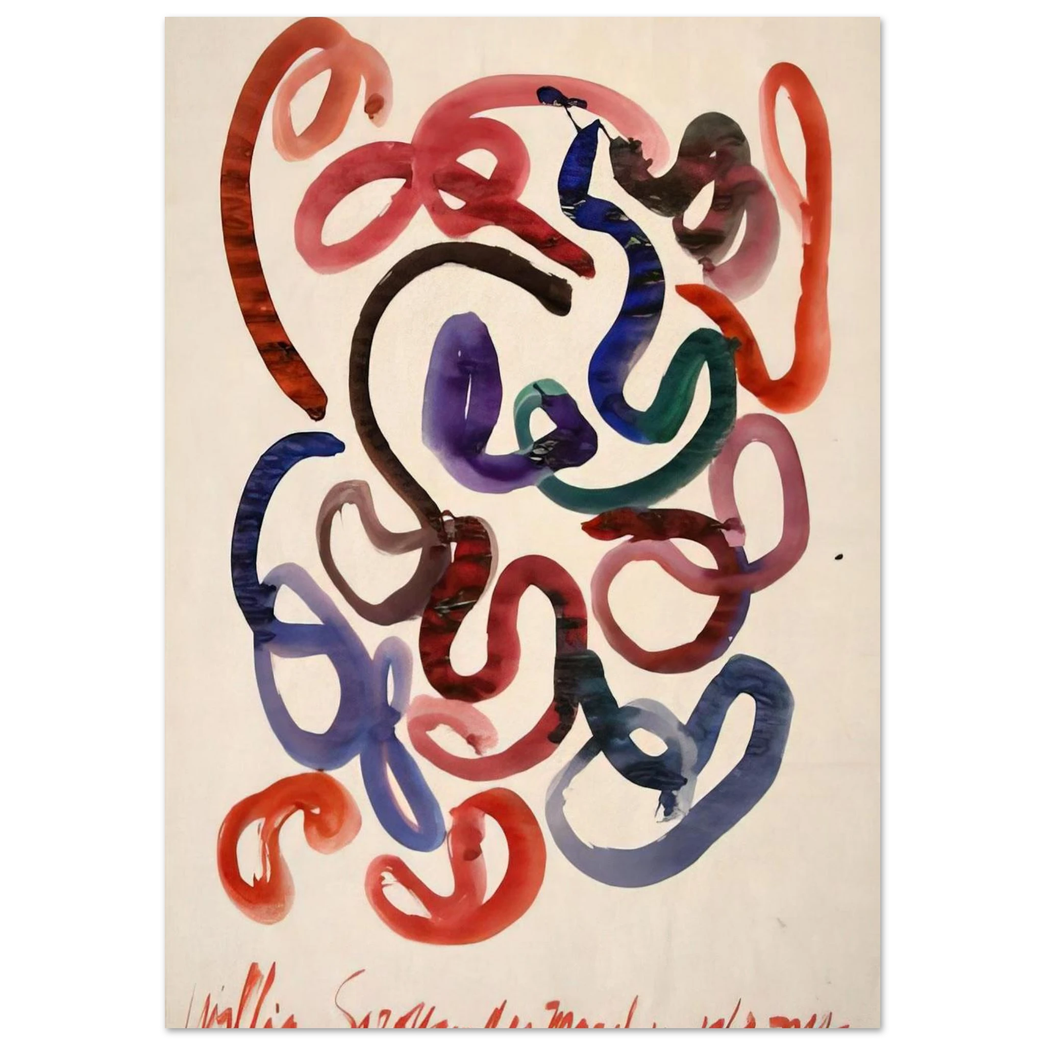 #10 March 10, 1963 NYC - 1963 - William Saroyan Art Print - A0 (84.1 x 118.9  cm) / 33.1 × 46.8 inches | William Saroyan Poster | William Saroyan Prints