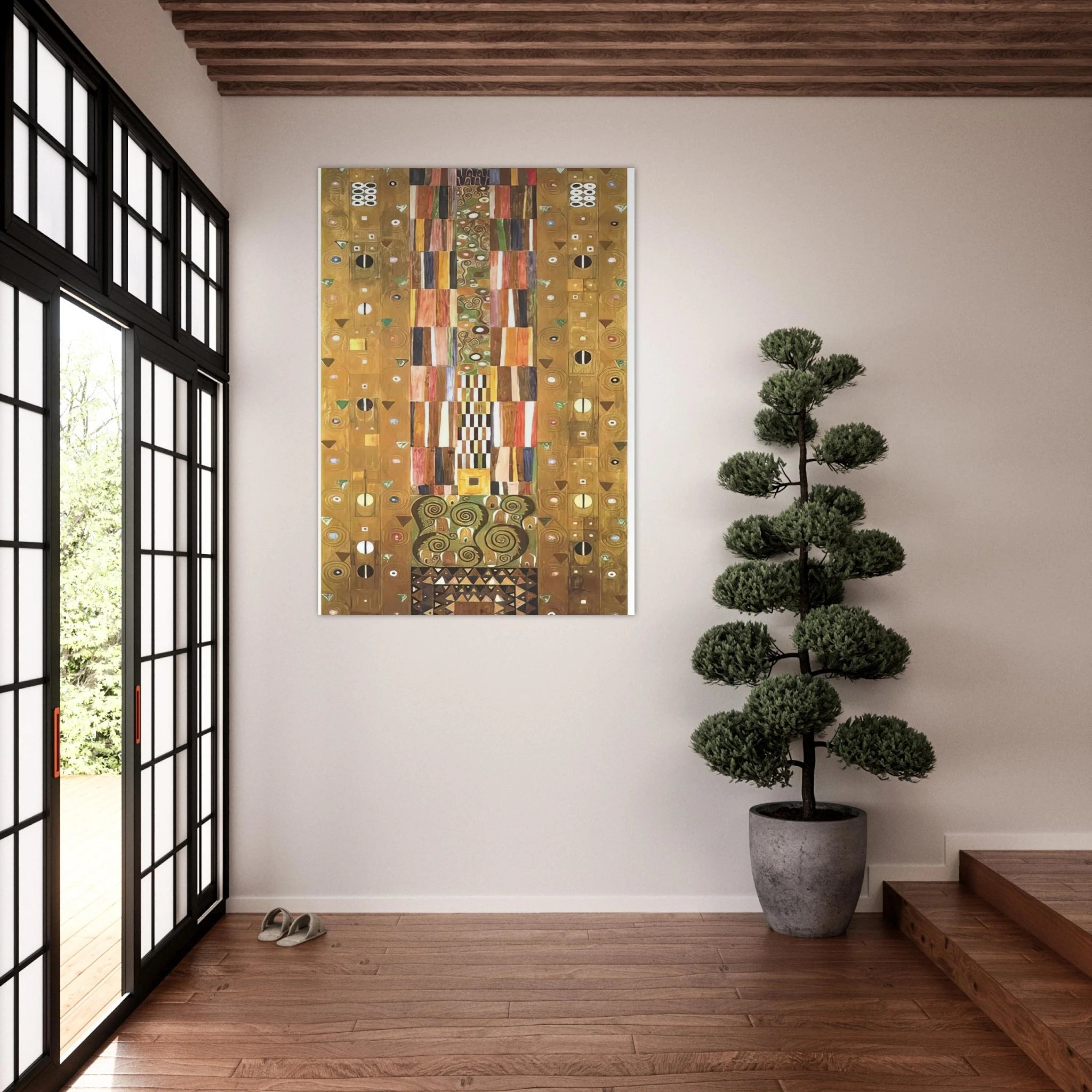 DESIGN FOR THE STOCLETFRIES - Gustav Klimt Art Print - A0 (84.1 x 118.9  cm) / 33.1 × 46.8 inches | Gustav Klimt Poster | Gustav Klimt Prints