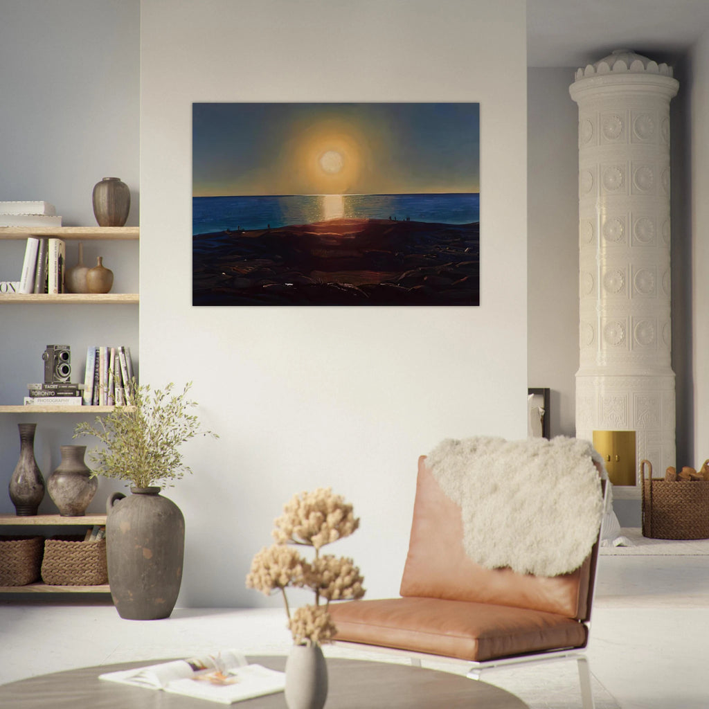 Calm and Free Maine Coast - Rockwell Kent Art Print - A0 (84.1 x 118.9  cm) / 33.1 × 46.8 inches | Rockwell Kent Poster | Rockwell Kent Prints