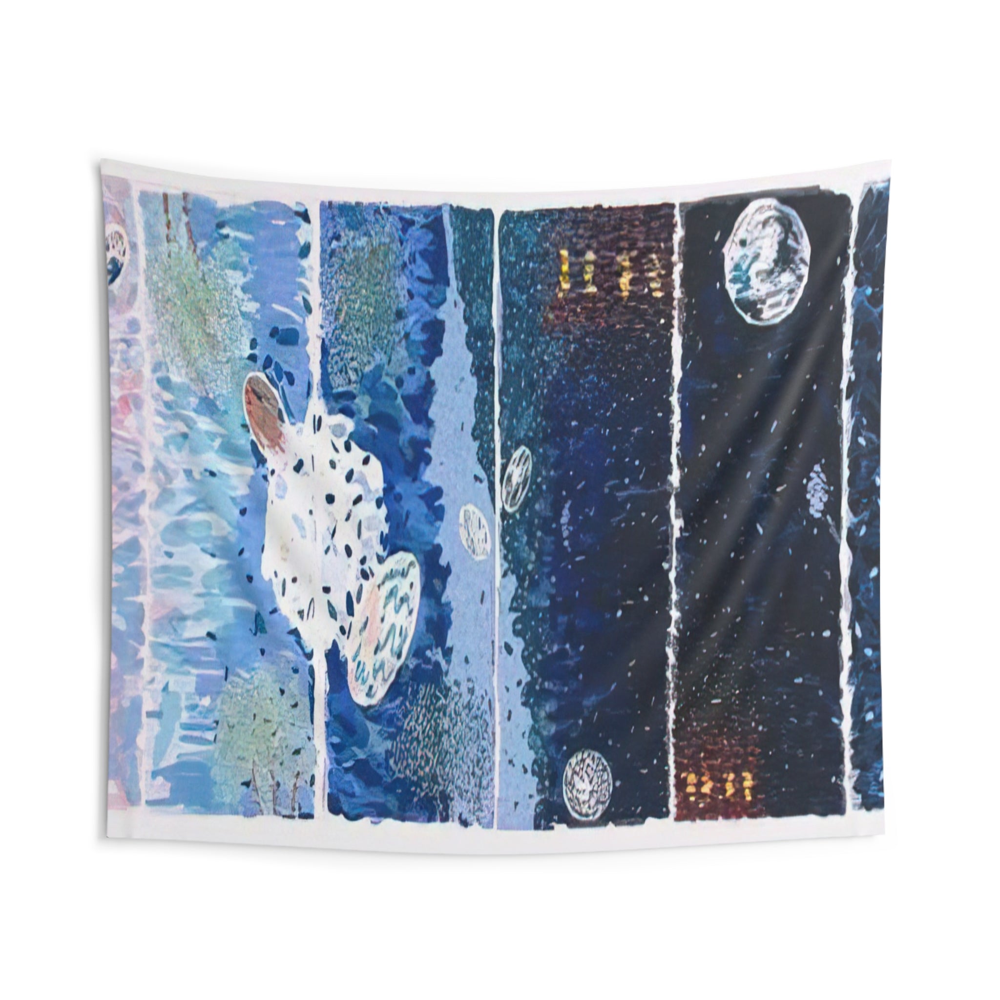 At Sea Japan - 1980 By Jennifer Bartlett Tapestry | Jennifer Bartlett Large Tapestry Art
