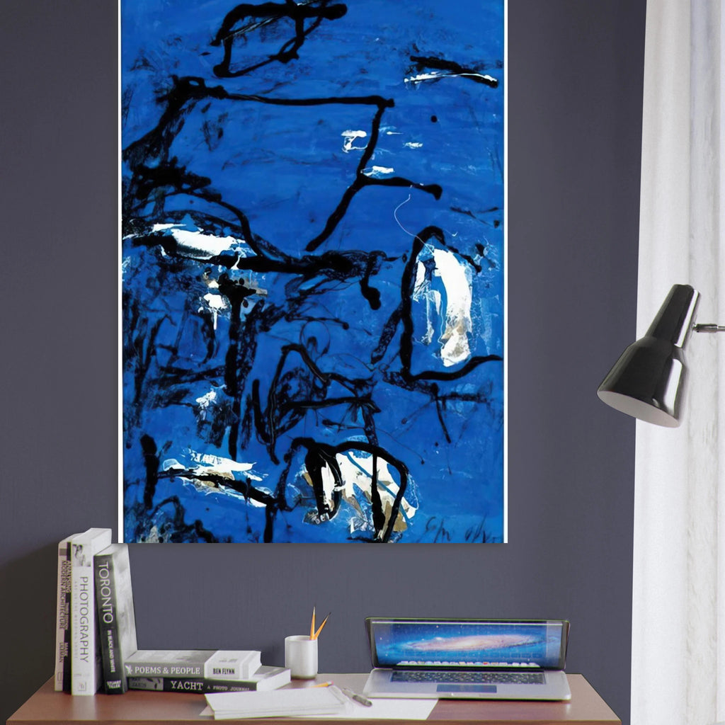 Cuma - Tachisme - Emil Schumacher Art Print - A0 (84.1 x 118.9  cm) / 33.1 × 46.8 inches | Emil Schumacher Poster | Emil Schumacher Prints