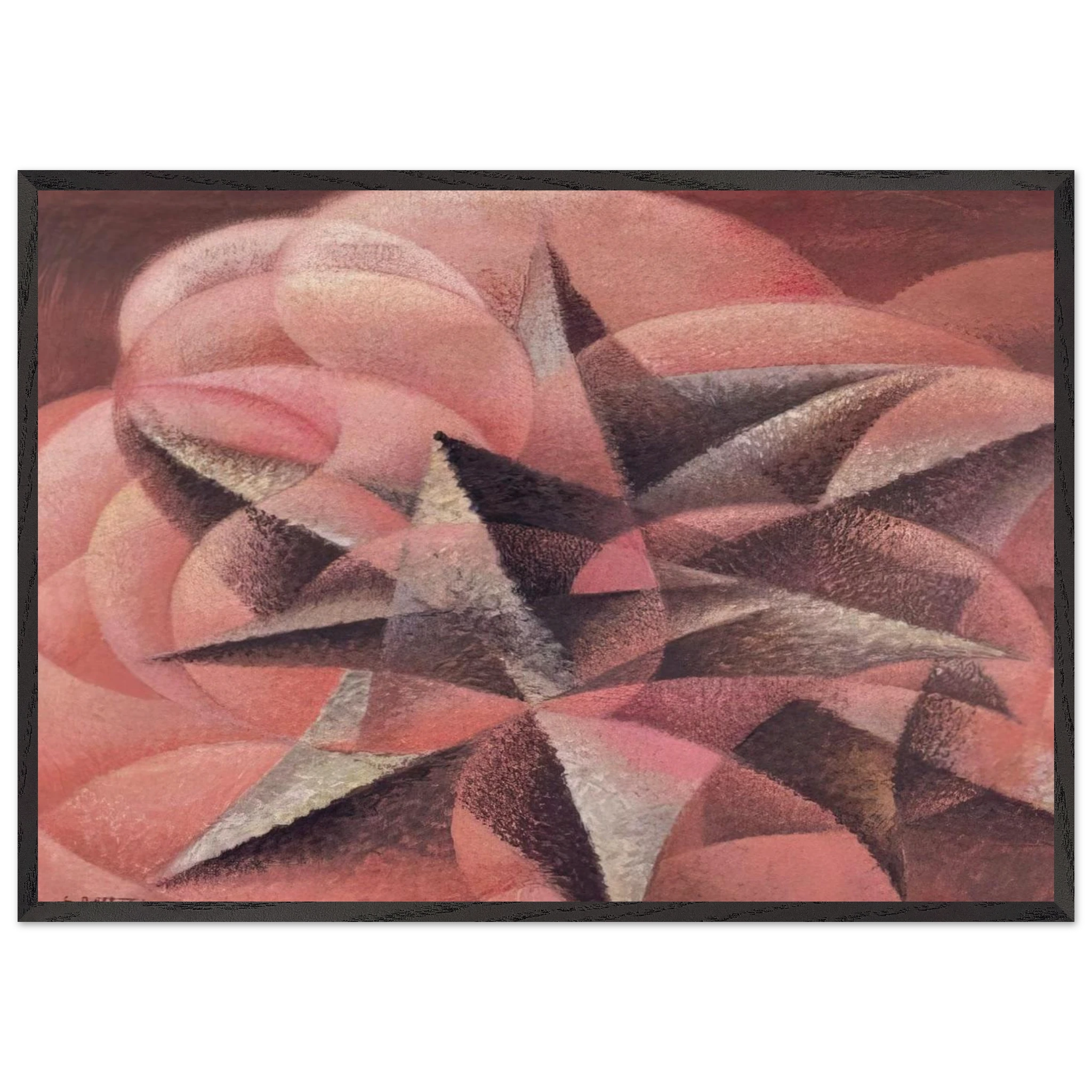 Armonie di forme contrarie - 1935 - Gerardo Dottori Framed Art Print - 70x100 cm / 28x40 inches | Gerardo Dottori Framed Poster | Gerardo Dottori Framed prints