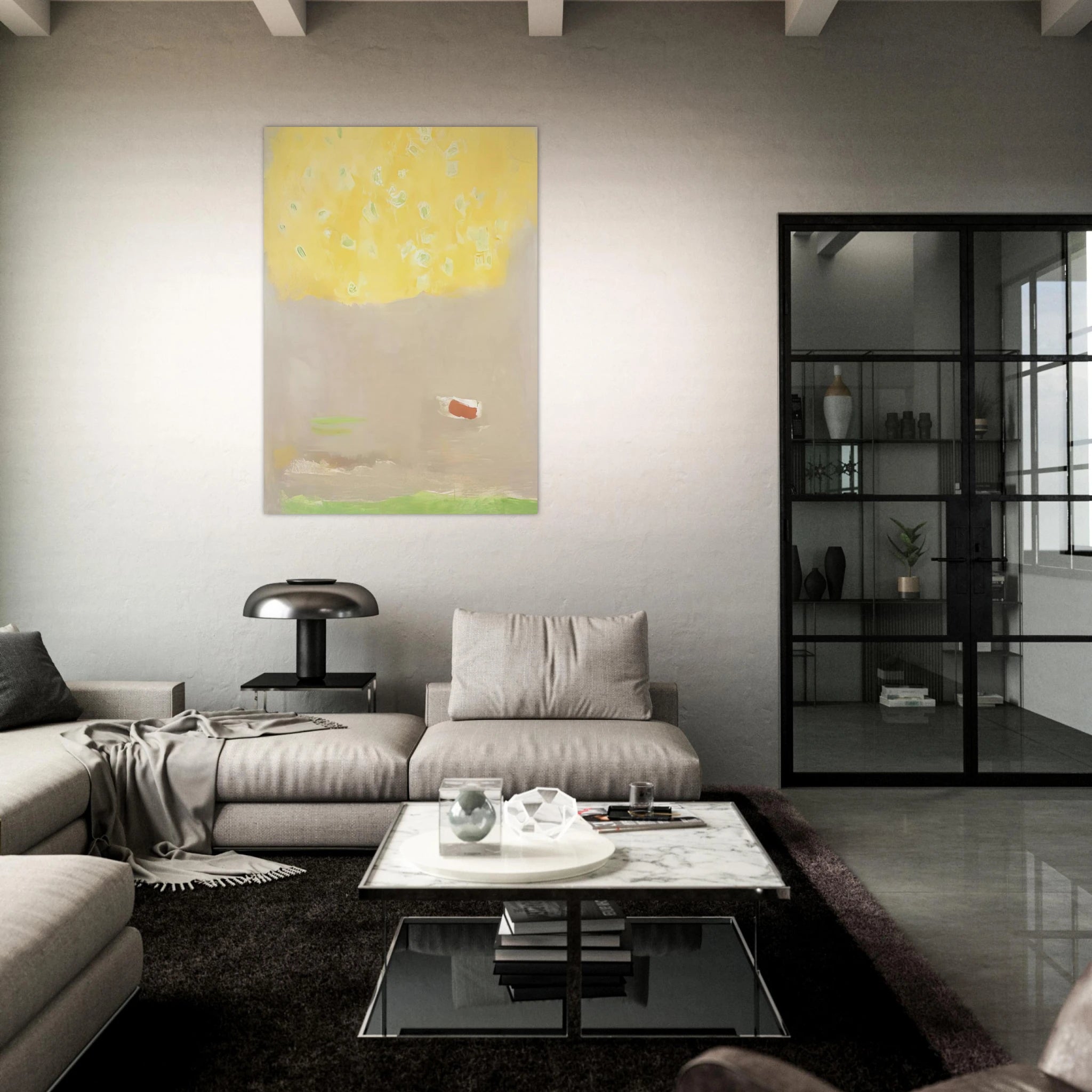 COMPOSITION 1997 - Esteban Vicente Art Print - A0 (84.1 x 118.9  cm) / 33.1 × 46.8 inches | Esteban Vicente Poster | Esteban Vicente Prints