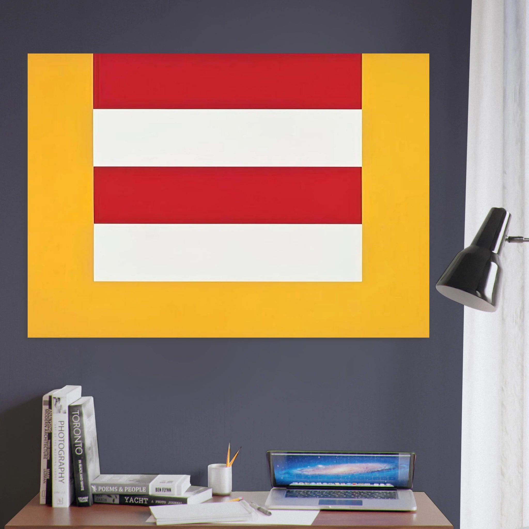 #14 - 1965 - Karl Benjamin Art Print - A0 (84.1 x 118.9  cm) / 33.1 × 46.8 inches | Karl Benjamin Poster | Karl Benjamin Prints