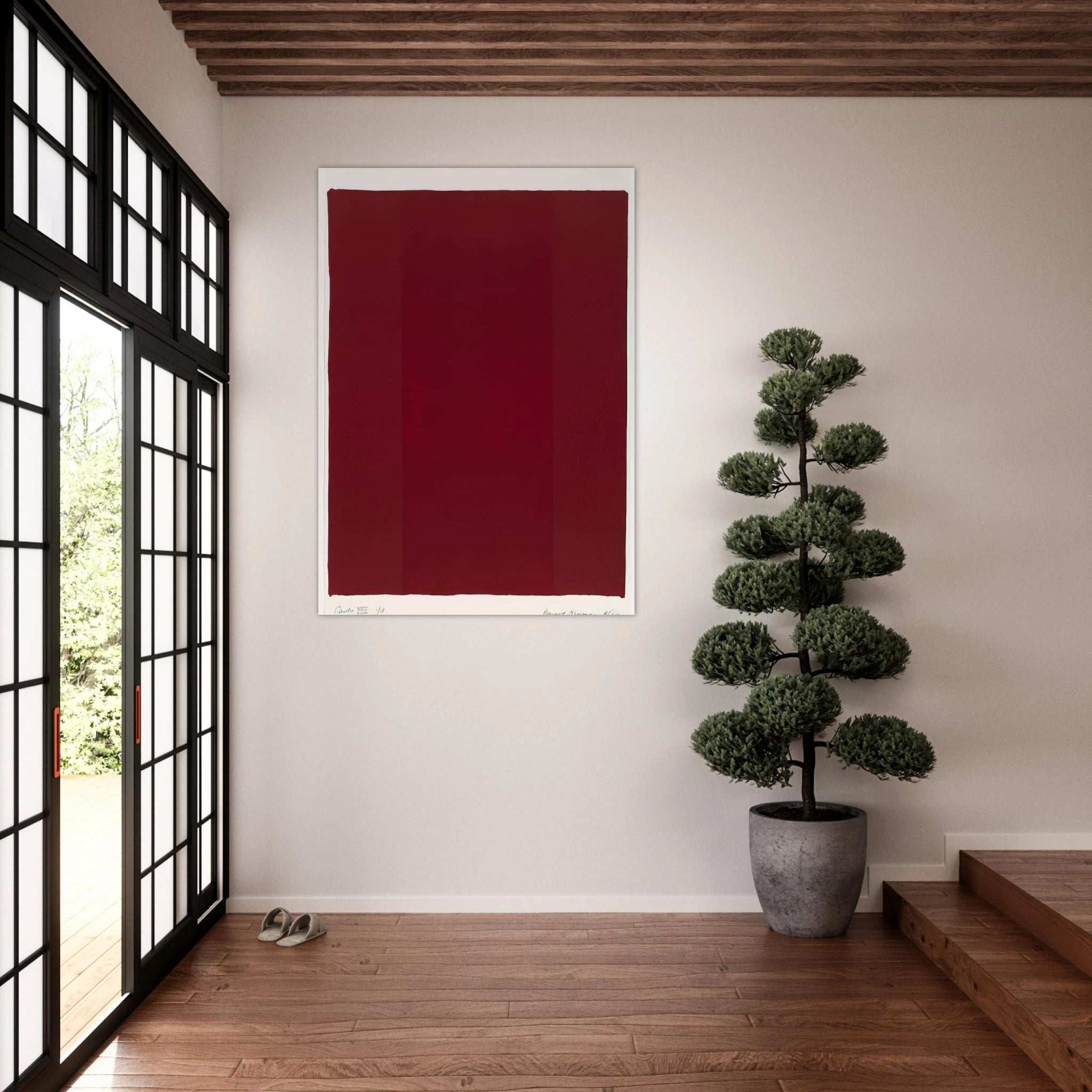 Canto XVII - Barnett Newman Art Print - A0 (84.1 x 118.9  cm) / 33.1 × 46.8 inches | Barnett Newman Poster | Barnett Newman Prints