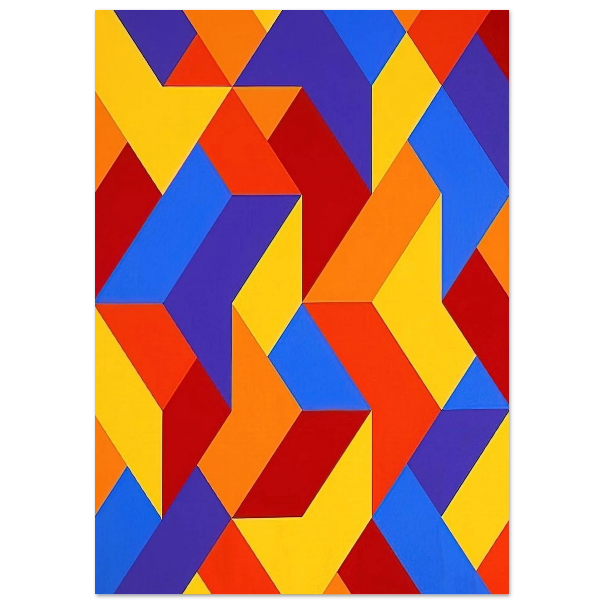 #3 - 1969 - Karl Benjamin Art Print - A0 (84.1 x 118.9  cm) / 33.1 × 46.8 inches | Karl Benjamin Poster | Karl Benjamin Prints