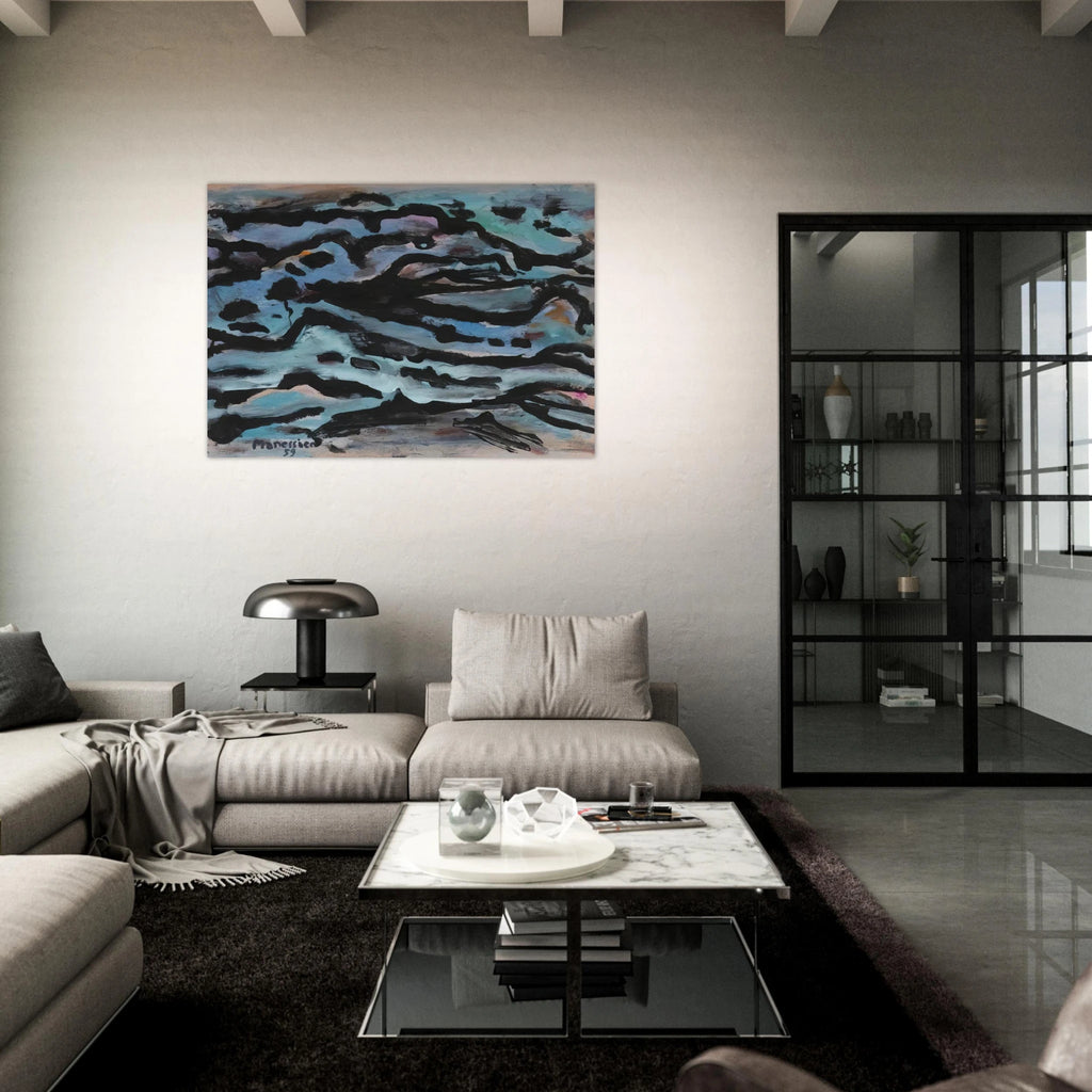 Composition - 1959 - Alfred Manessier Art Print - A0 (84.1 x 118.9  cm) / 33.1 × 46.8 inches | Alfred Manessier Poster | Alfred Manessier Prints