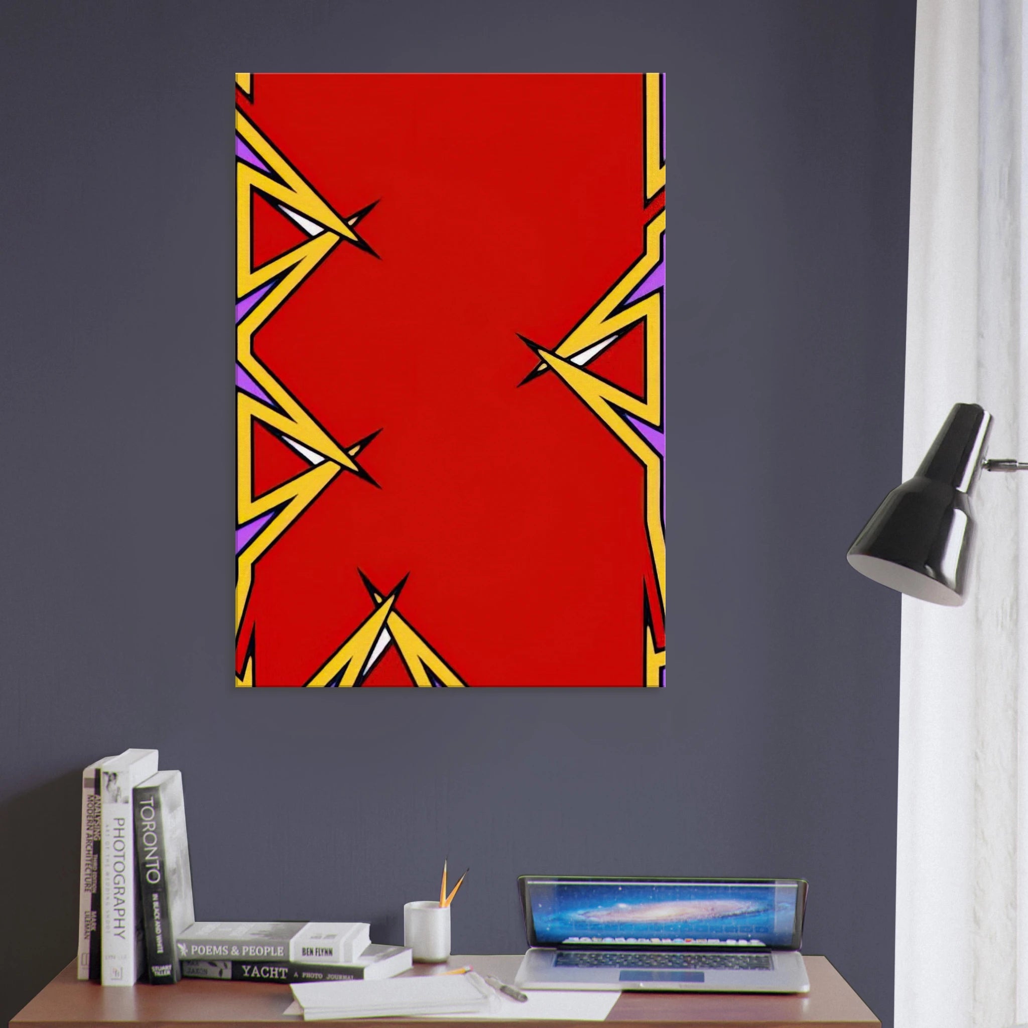 Boston Tea Party - 1975 - Nicholas Krushenick Canvas - 70x100 cm / 28x40 inches | Nicholas Krushenick Wrapped Canvas | Nicholas Krushenick Wall Art