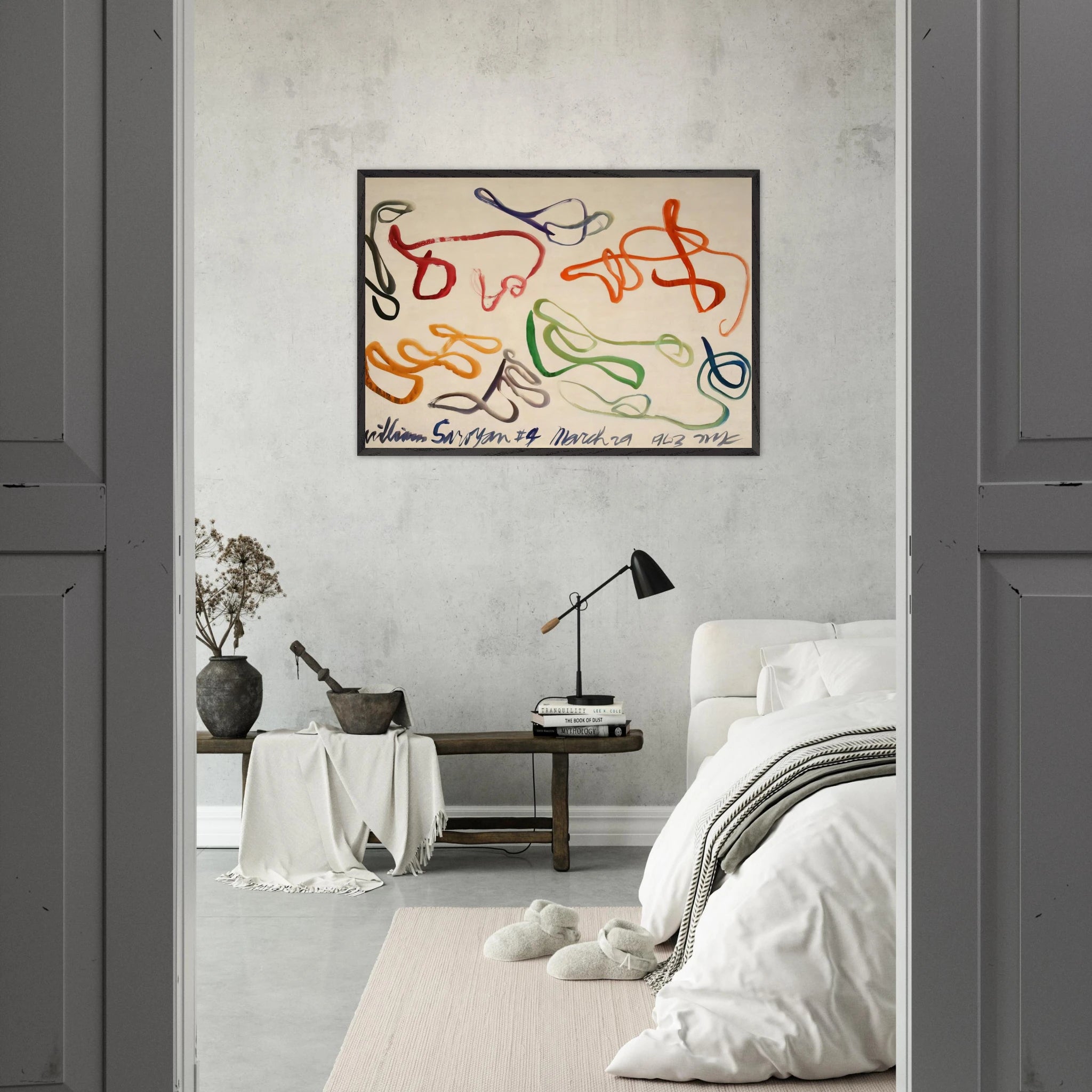 # 9 - 1963 - William Saroyan Framed Art Print - 70x100 cm / 28x40 inches | William Saroyan Framed Poster | William Saroyan Framed prints