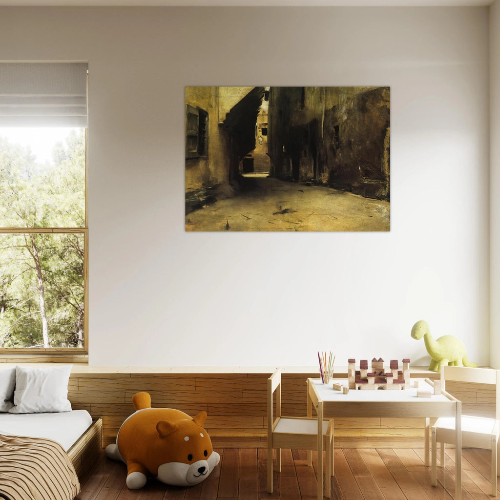 A Street in Venice - John Singer Sargent Art Print - A0 (84.1 x 118.9  cm) / 33.1 × 46.8 inches | John Singer Sargent Poster | John Singer Sargent Prints