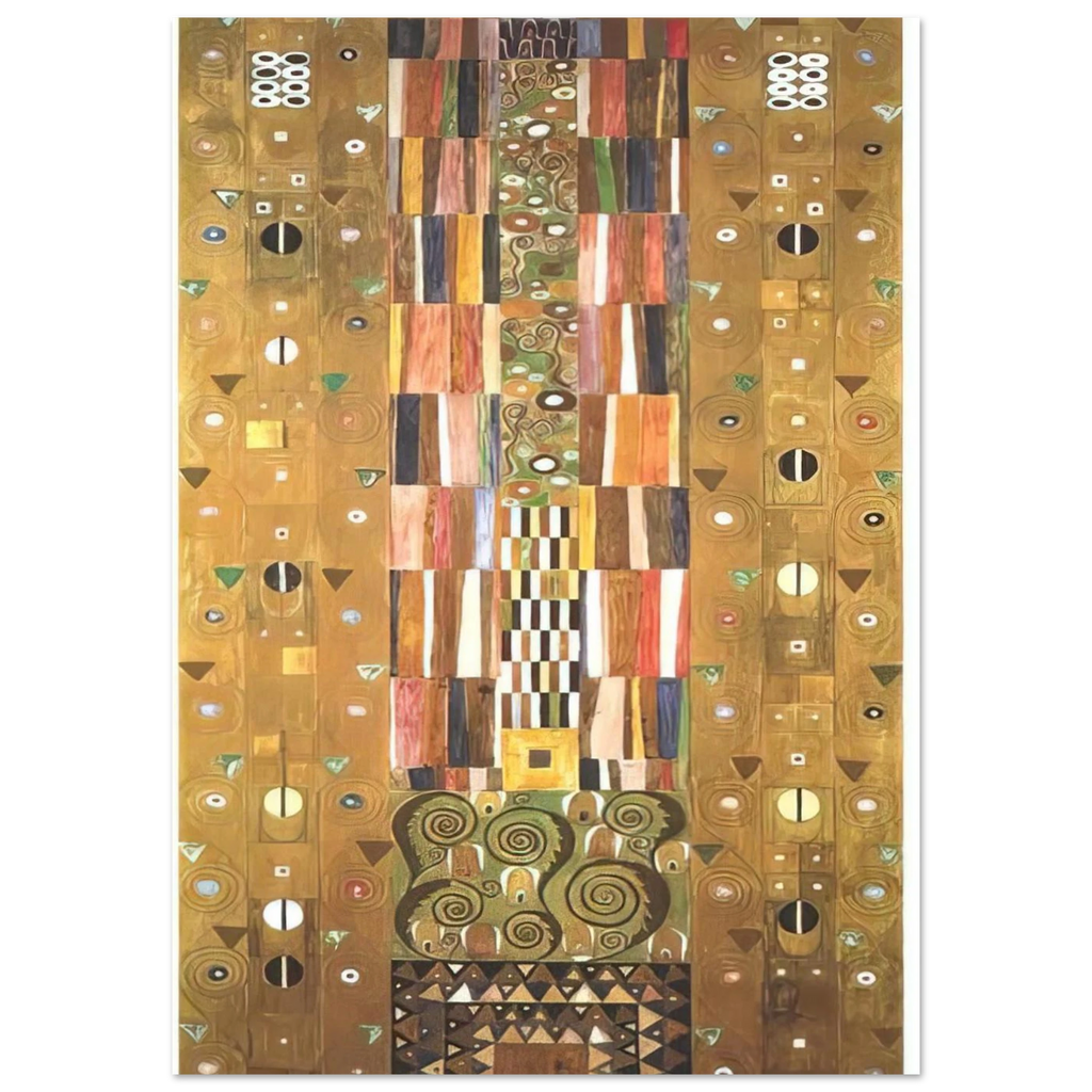 DESIGN FOR THE STOCLETFRIES - Gustav Klimt Art Print - A0 (84.1 x 118.9  cm) / 33.1 × 46.8 inches | Gustav Klimt Poster | Gustav Klimt Prints