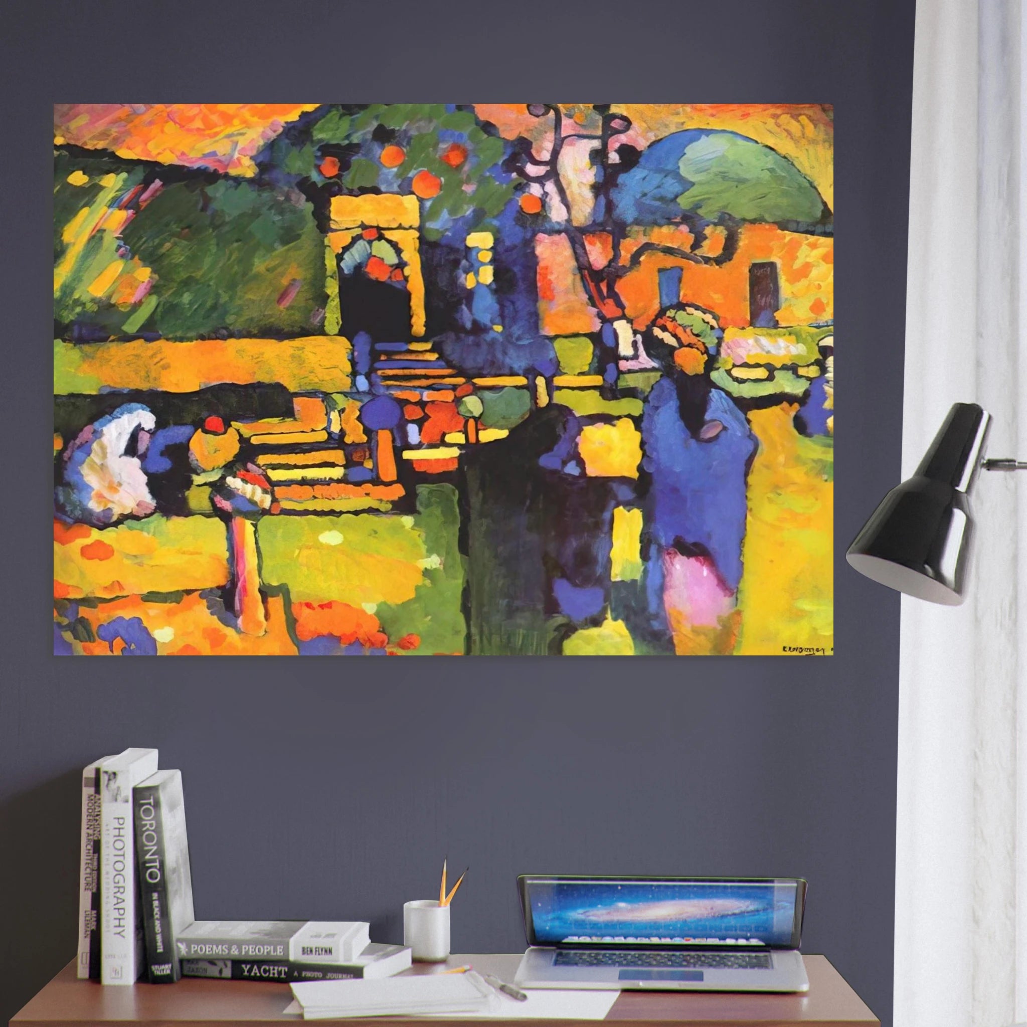 ARABS I CEMETERY 1909 - Wassily Kandinsky Art Print - A0 (84.1 x 118.9  cm) / 33.1 × 46.8 inches | Wassily Kandinsky Poster | Wassily Kandinsky Prints