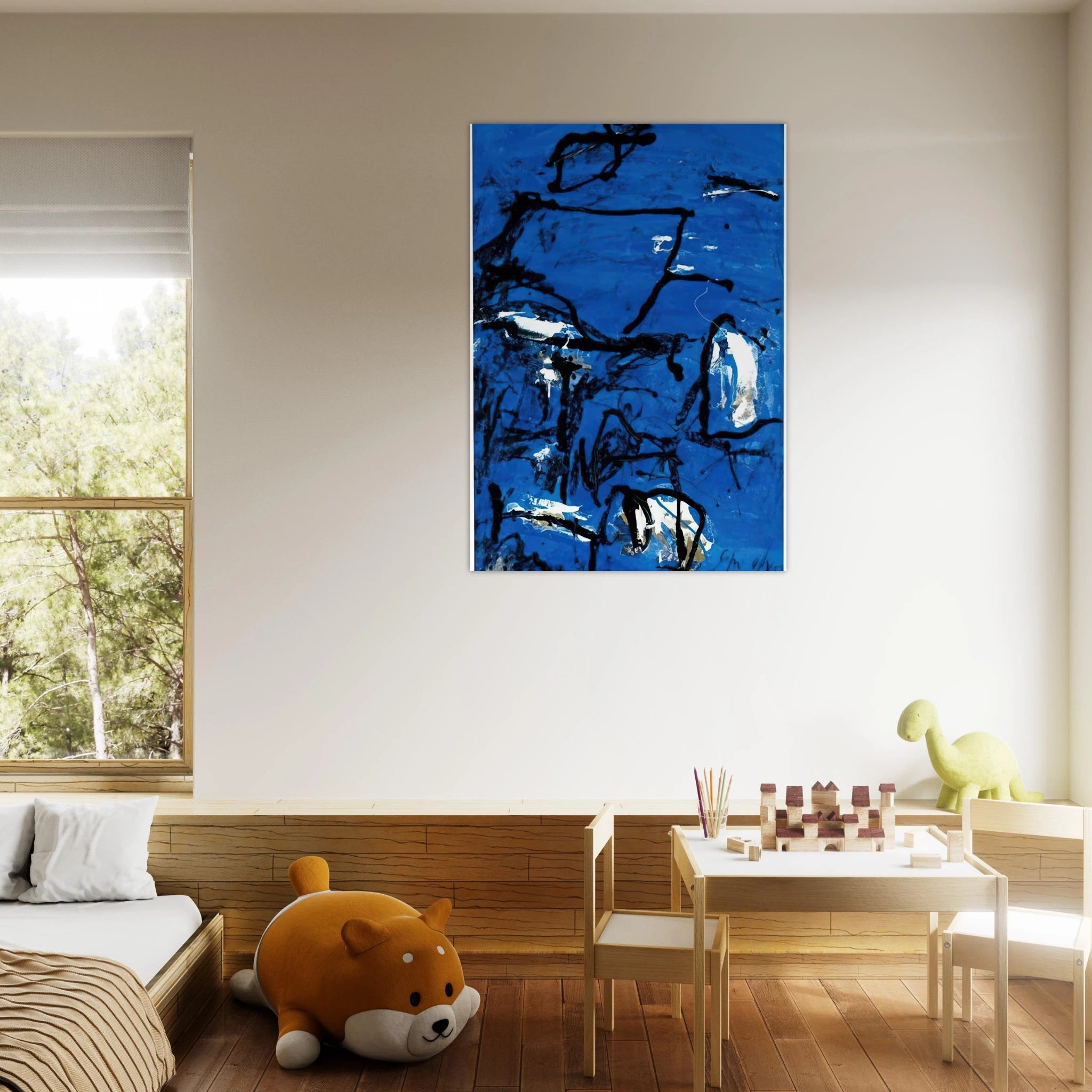 Cuma - Tachisme - Emil Schumacher Art Print - A0 (84.1 x 118.9  cm) / 33.1 × 46.8 inches | Emil Schumacher Poster | Emil Schumacher Prints