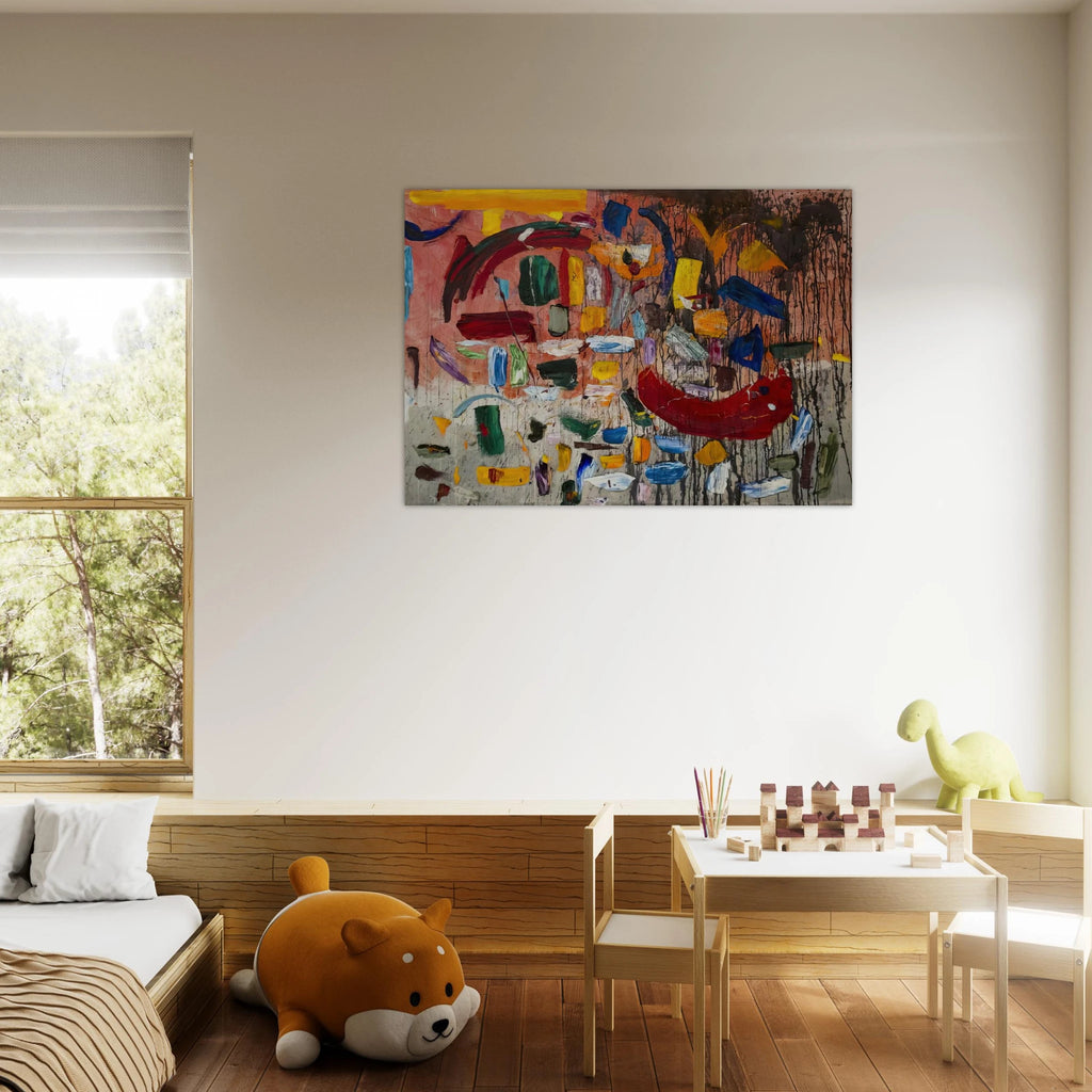 ABSTRACT 1957 - Taro Yamamoto Art Print - A0 (84.1 x 118.9  cm) / 33.1 × 46.8 inches | Taro Yamamoto Poster | Taro Yamamoto Prints